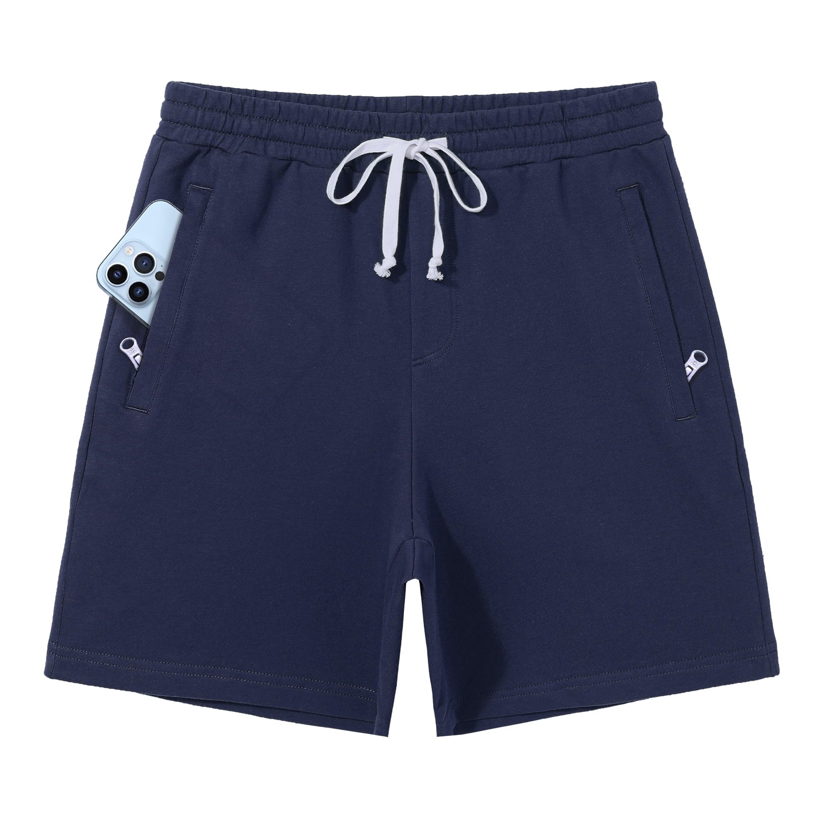 Homesteada™ Camp Sweat Shorts for Men 5 Inch Inseam Shorts Athletic Gym Workout Casual Cotton Shorts for Running Pajama Lounge