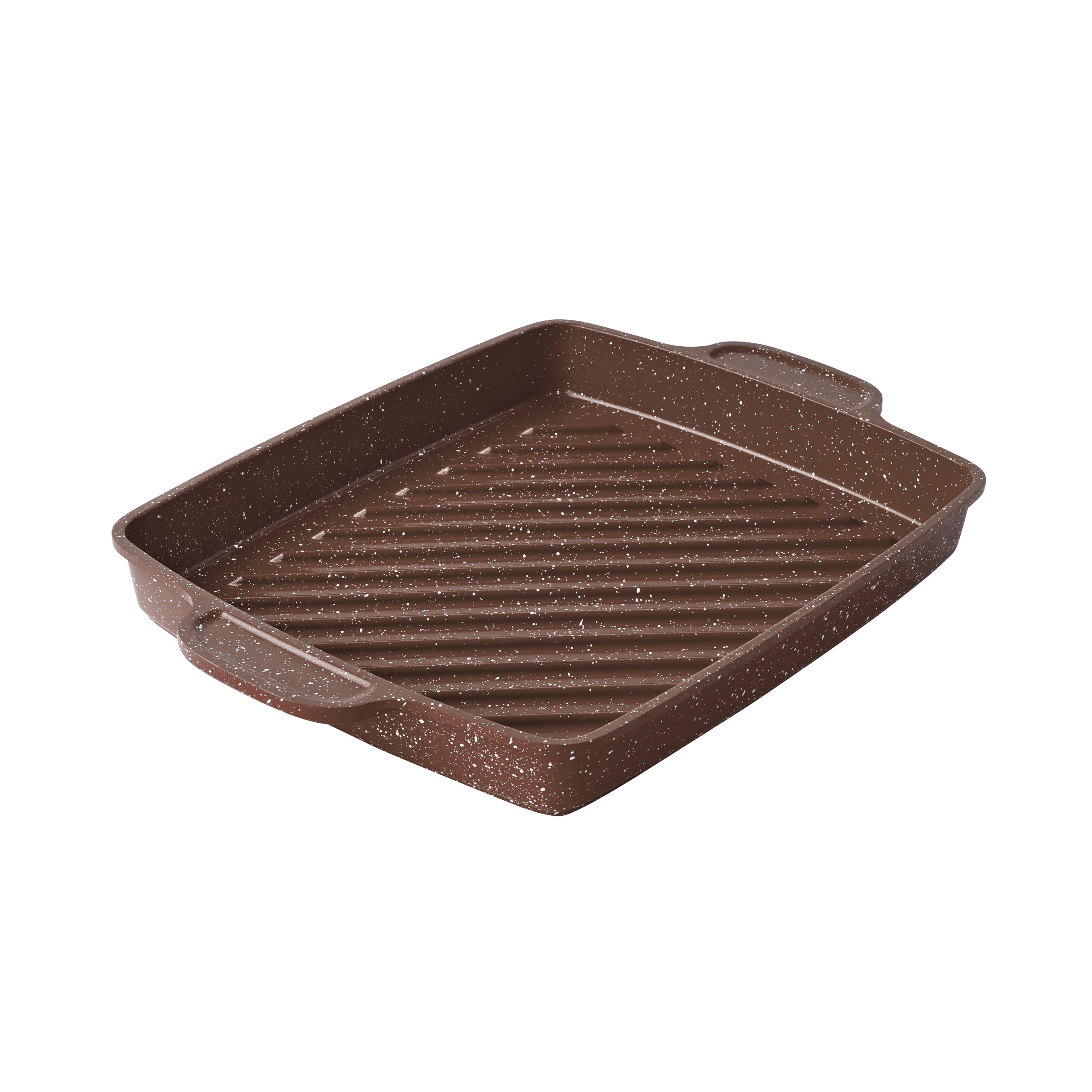 Homesteada™ Prairie Signature 10x12 inch Cast Aluminum Nonstick Cowboy Steak Pan with Speckled Design