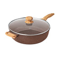 Homesteada™ Prairie Signature 6-Quart Cast Aluminum Jumbo Cooker Saute Pan, Charcoal Speckle