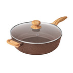 Homesteada™ Prairie Signature 6-Quart Cast Aluminum Jumbo Cooker Saute Pan, Charcoal Speckle