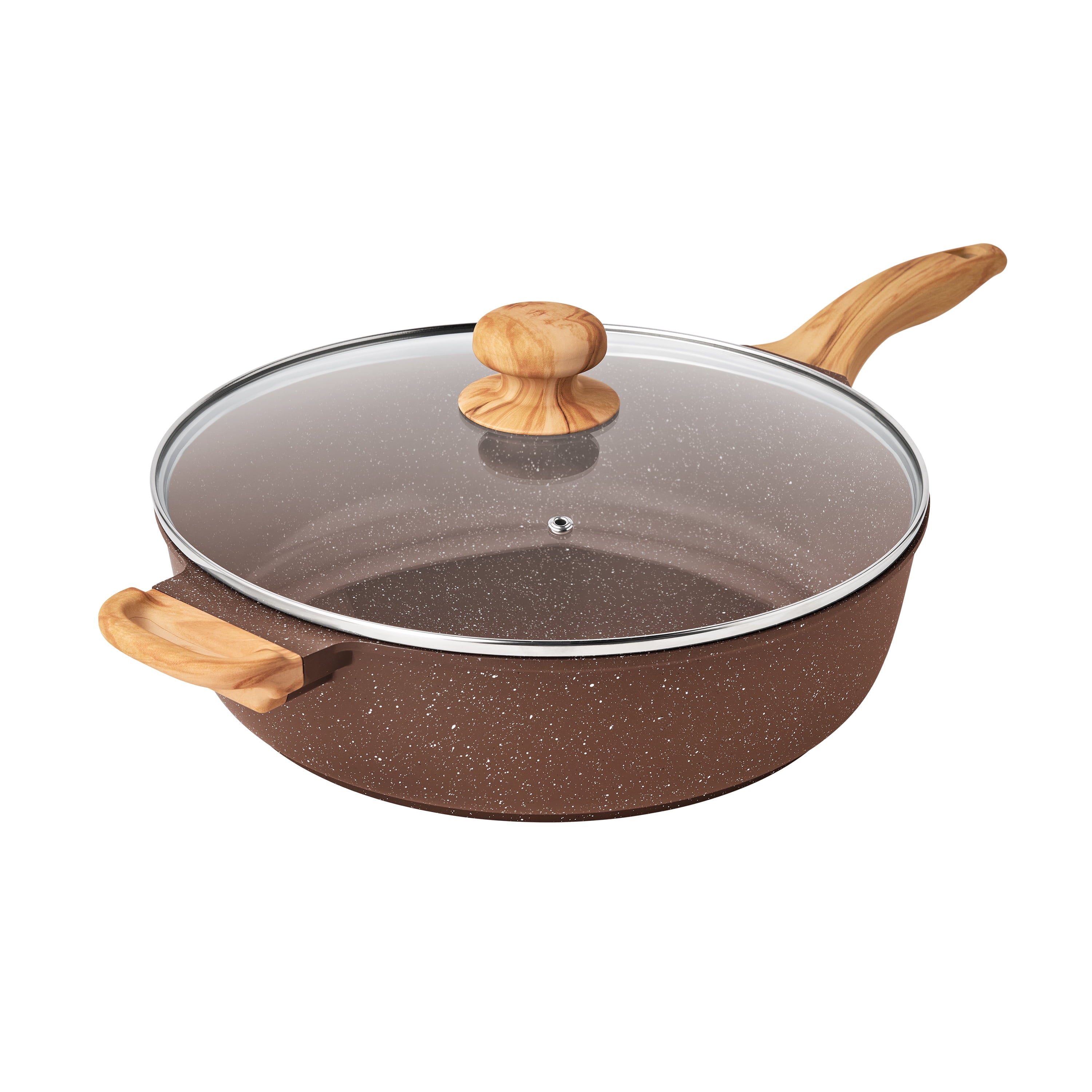 Homesteada™ Prairie Signature 6-Quart Cast Aluminum Jumbo Cooker Saute Pan, Charcoal Speckle