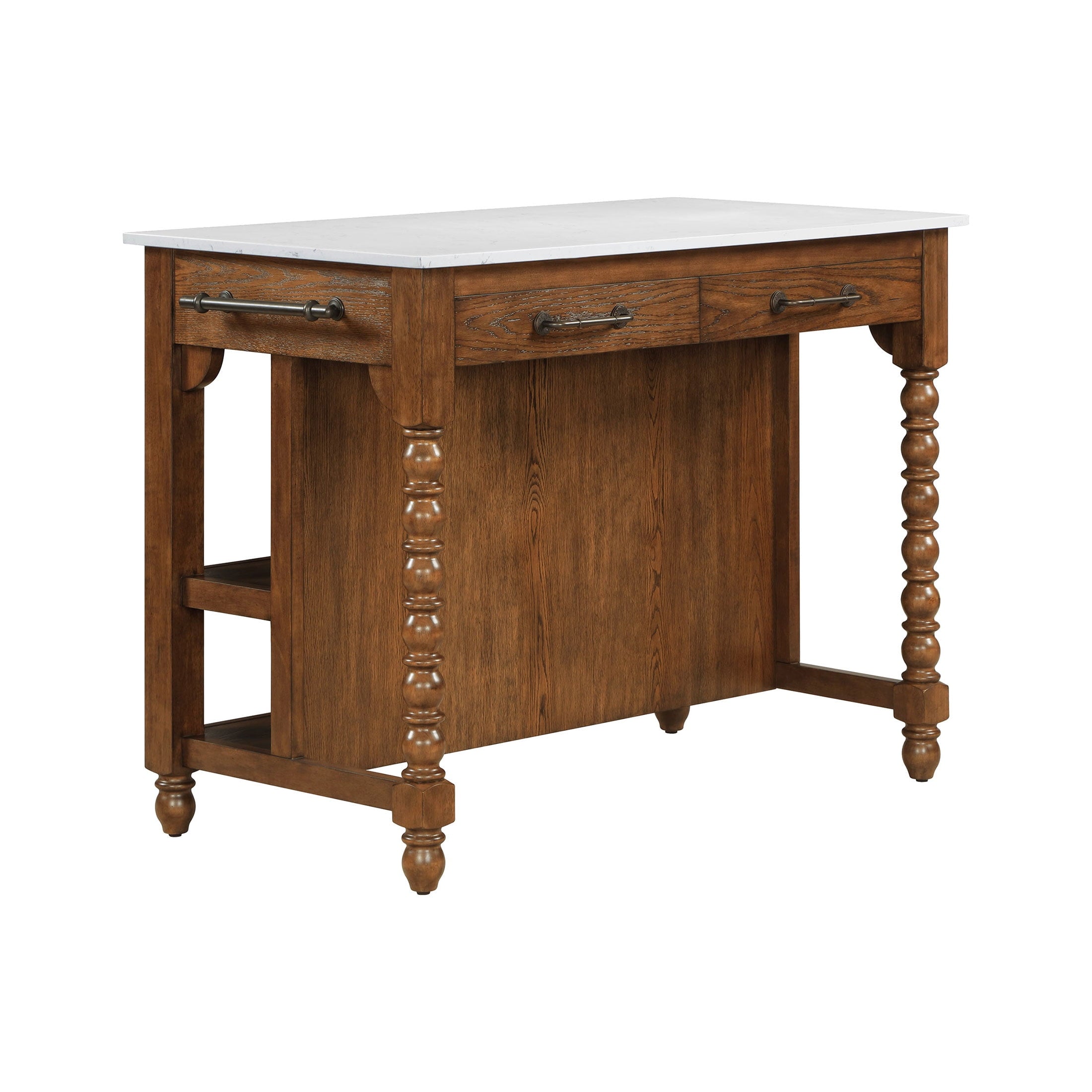 Homesteada™ Harper Kitchen Island with Drawers, Homestead Brown