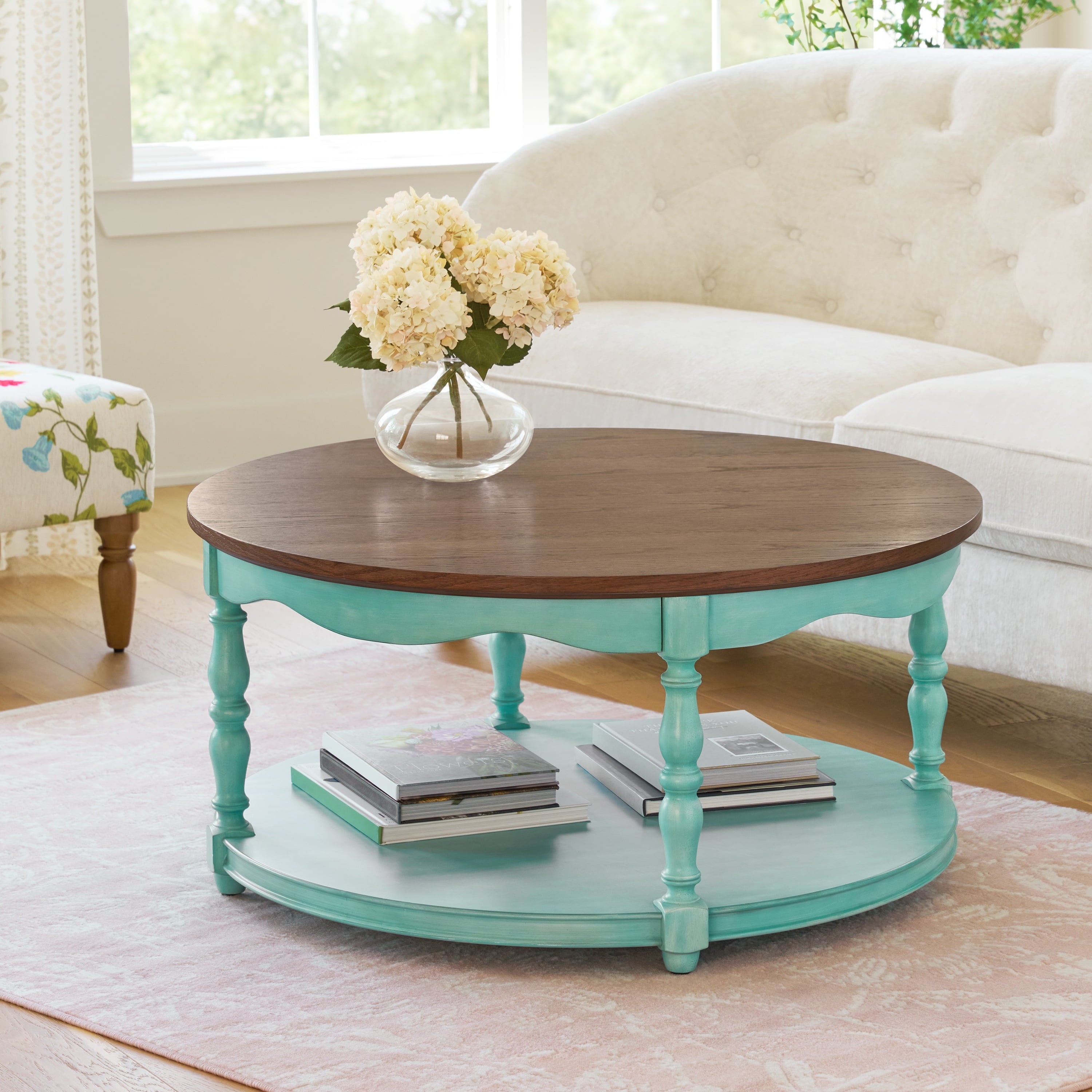 Homesteada™ Helen Round Coffee Table, Heirloom Brown