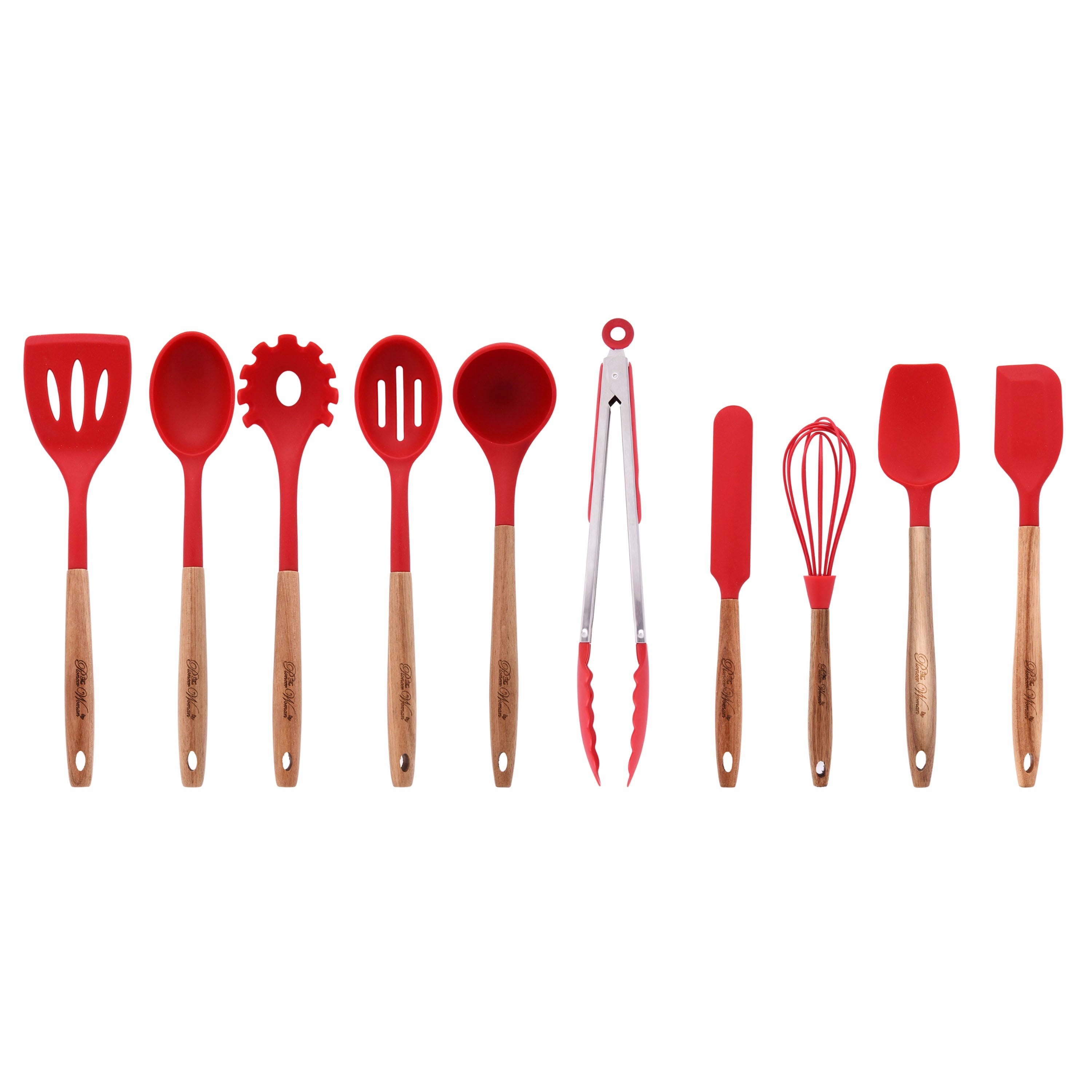 Homesteada™ 10-Piece Silicone and Acacia Wood Handle Cooking Utensils Set, Blue