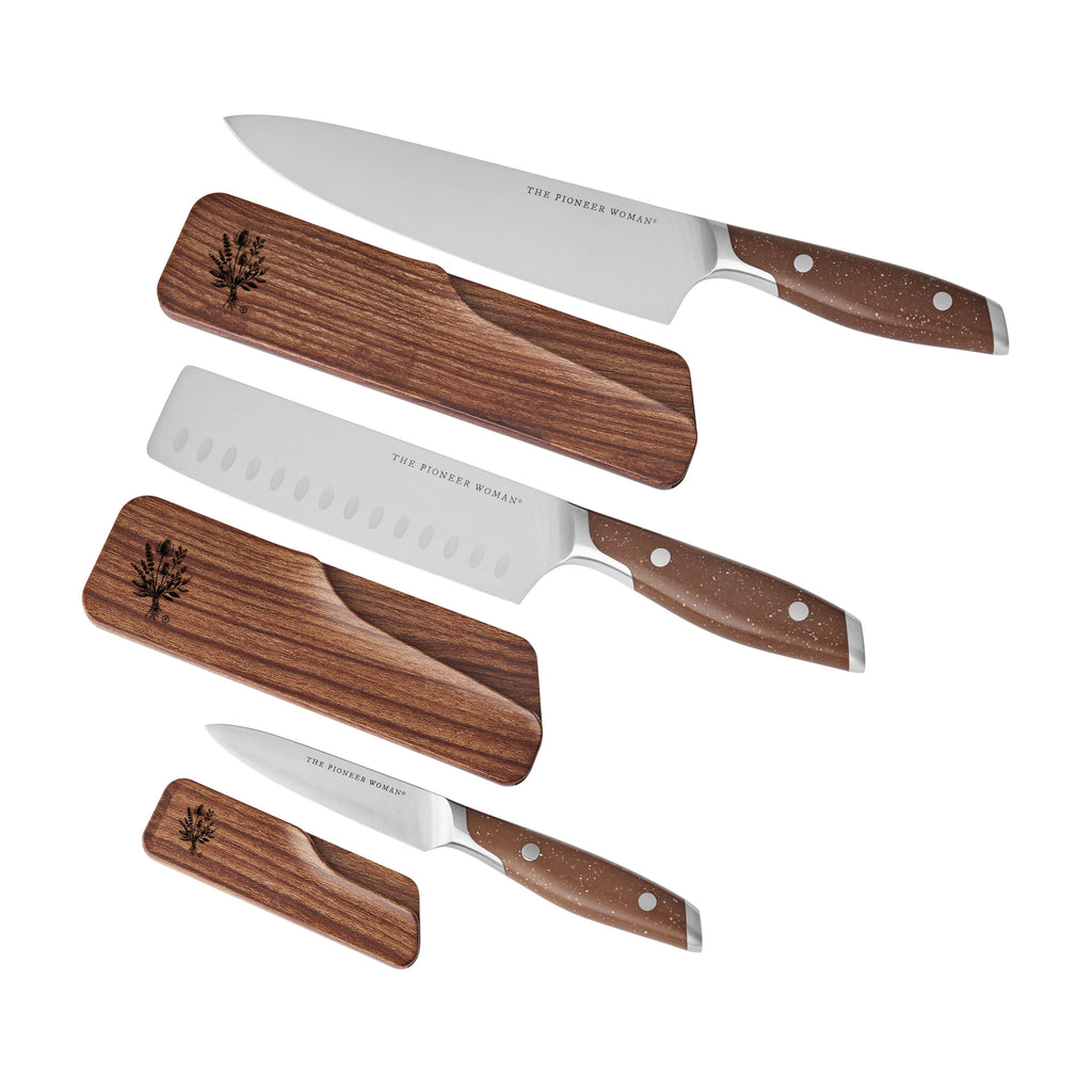 Homesteada™ 3-Piece Knife Set, Brown Speckle
