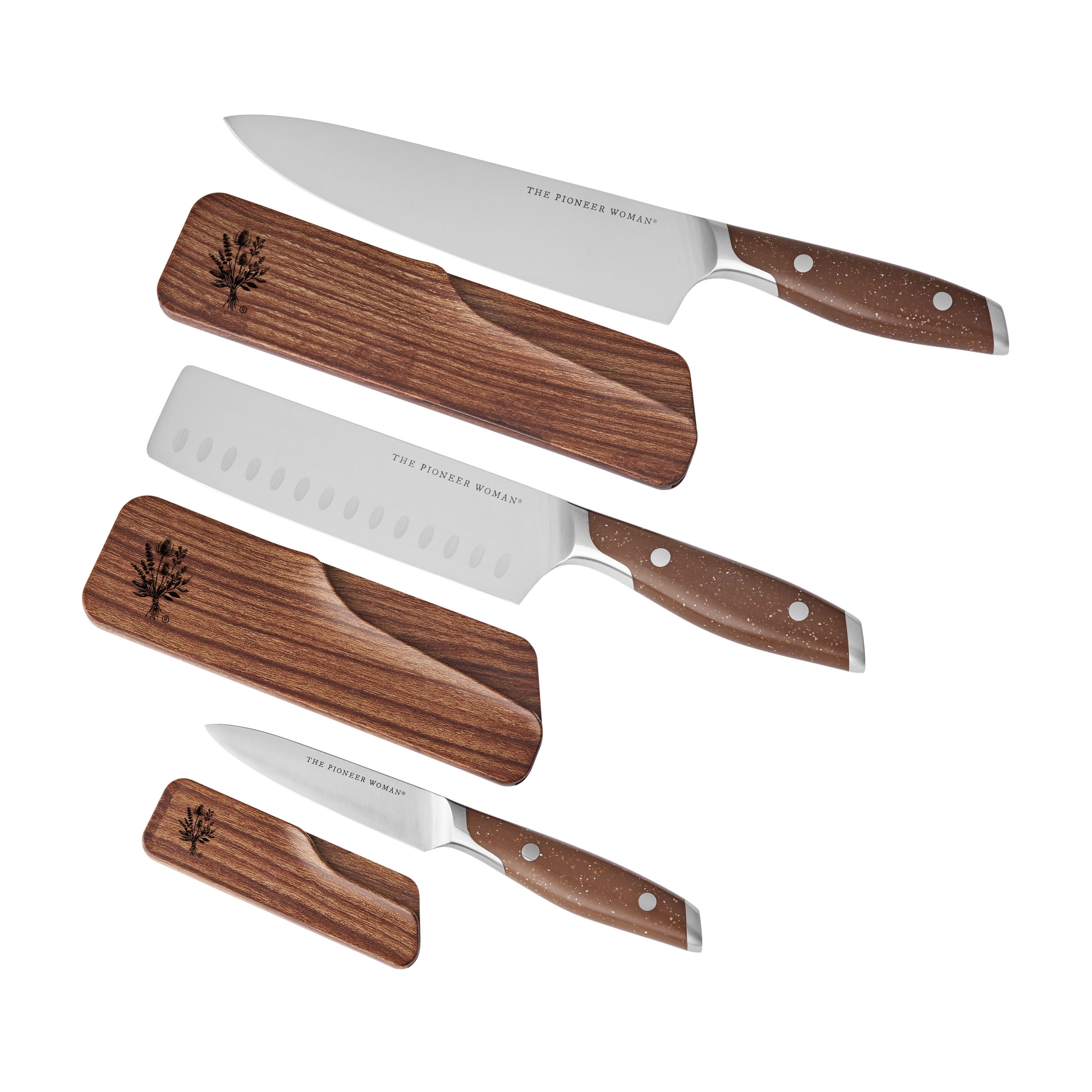 Homesteada™ 3-Piece Knife Set, Brown Speckle