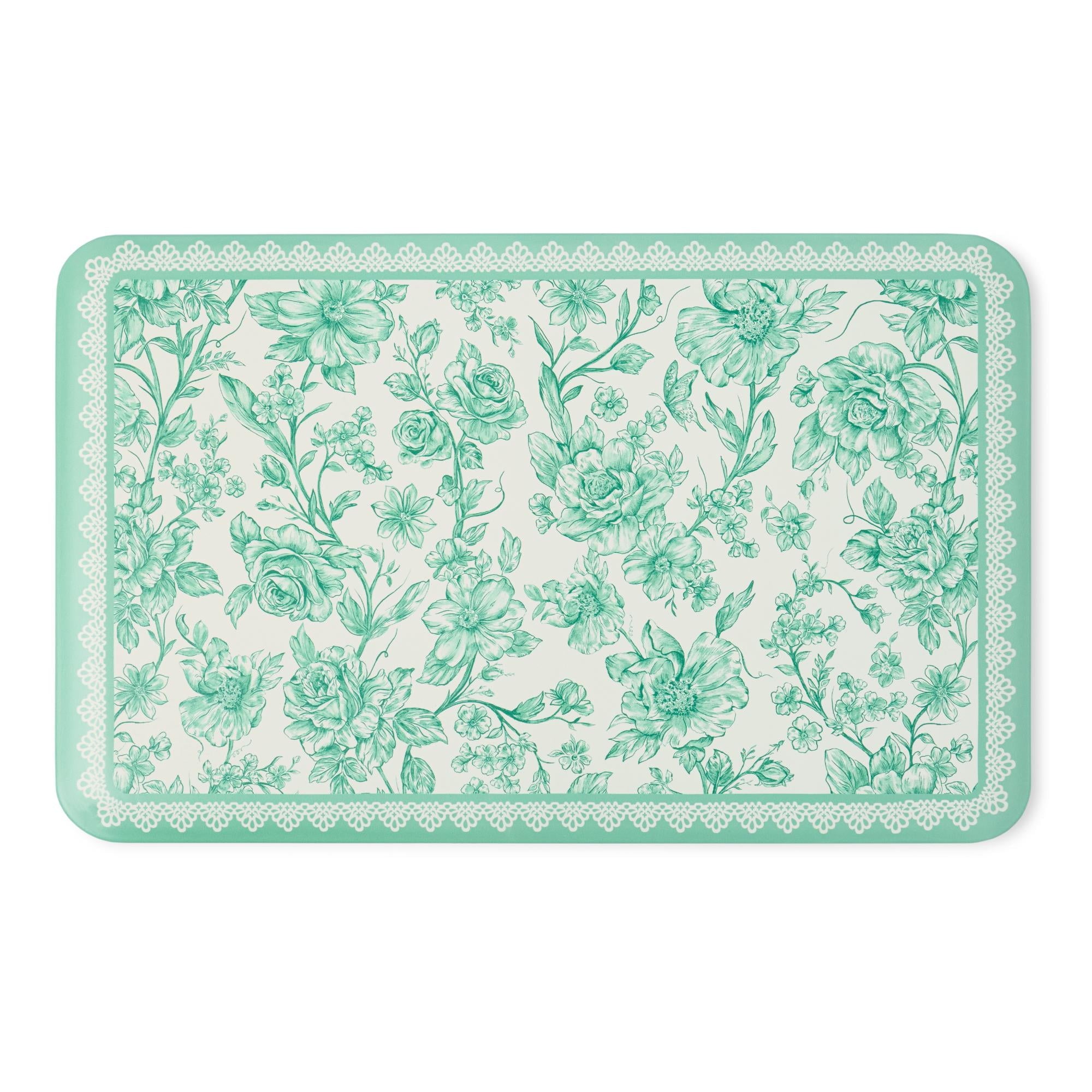 Homesteada™ Agatha Comfort Kitchen Mat, Green, 20" x 30"