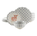 Homesteada™ Gingham 12-Piece Ceramic Dinnerware Set, Gray