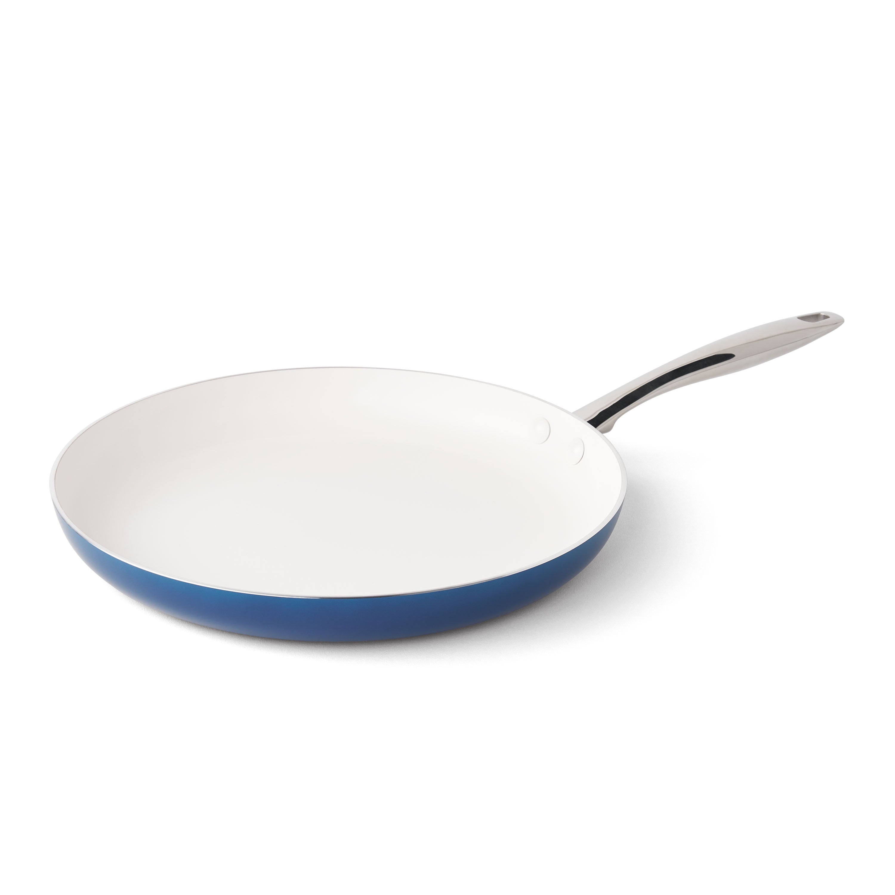 Homesteada™ Harlow 12" Ceramic Non-Stick Fry Pan, Denim Blue