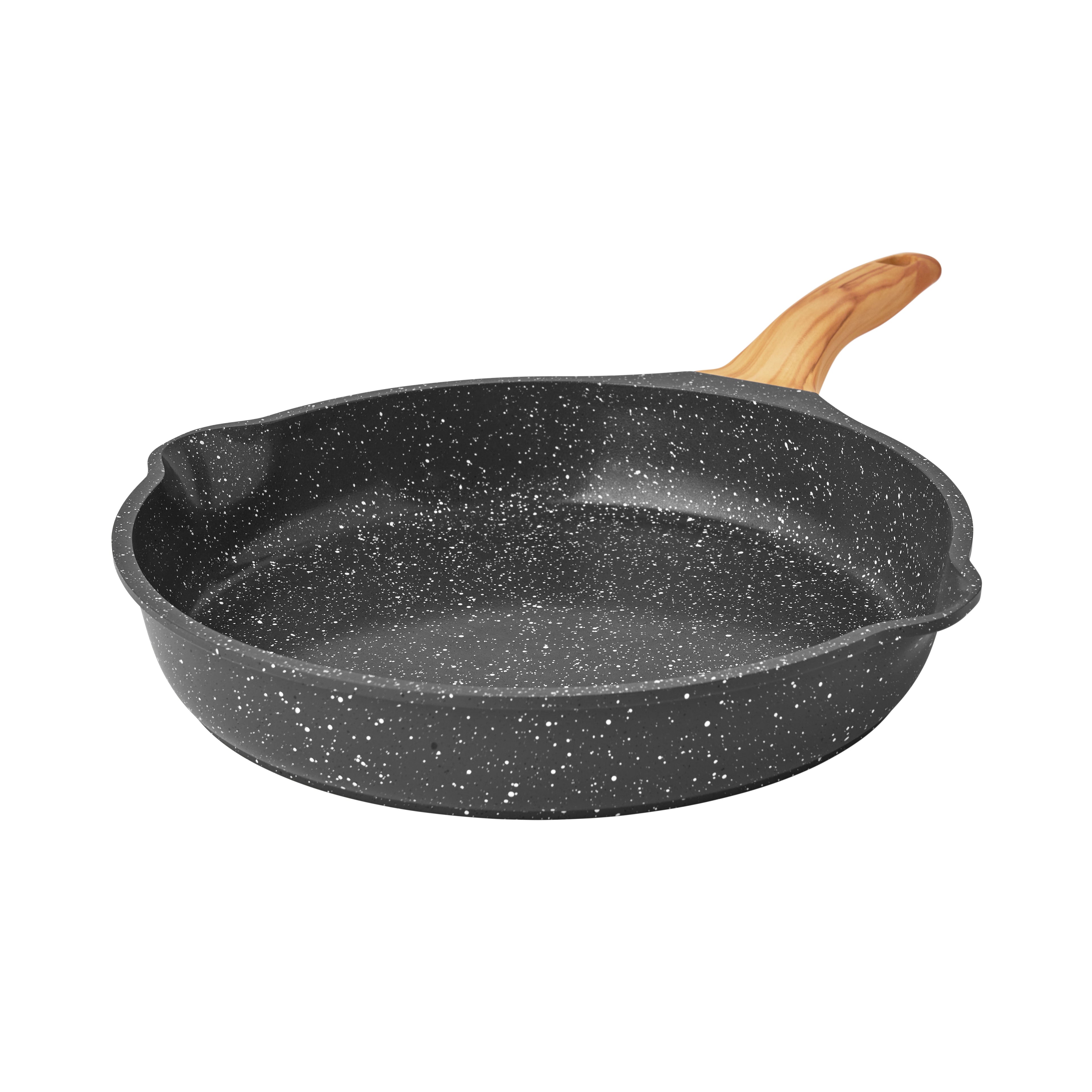 Homesteada™ Prairie Signature Cast Aluminum 12" Fry Pan, Charcoal Speckle