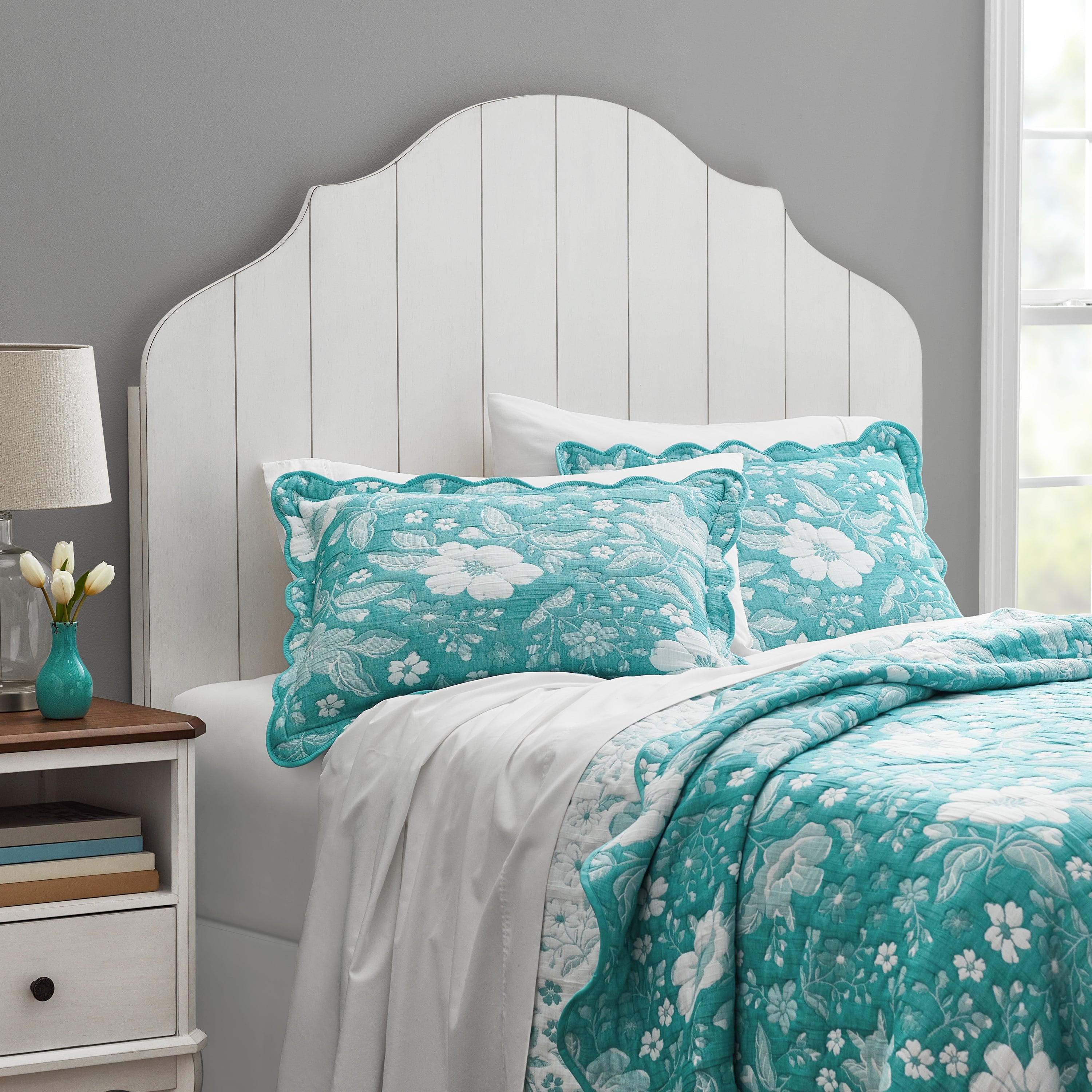 Homesteada™ Queen Headboard Made With Solid Wood Frame, White