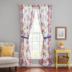 Homesteada™ Sheer Cotton Curtain Panel, Floral,1 Panel, 50"W x 84"L