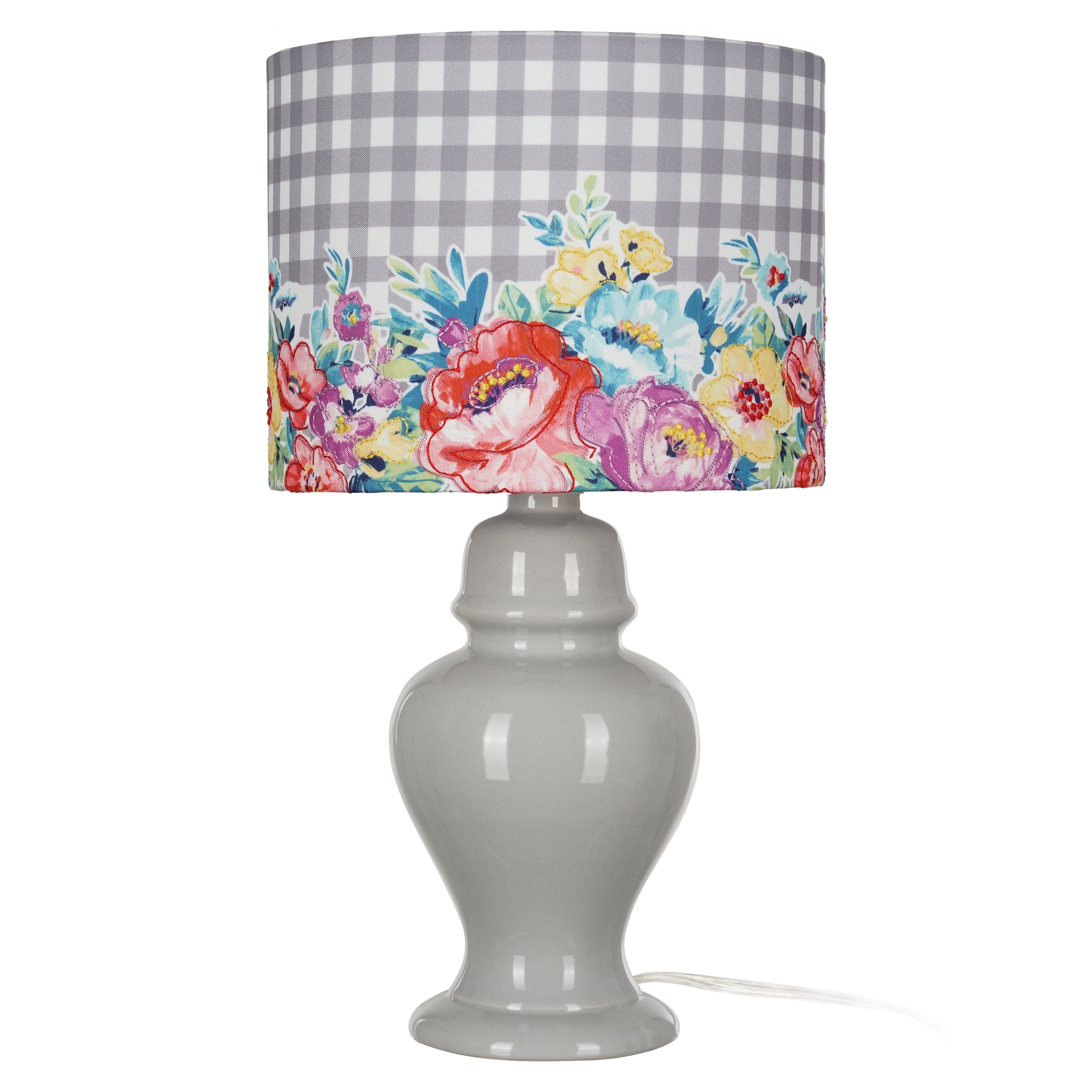 Homesteada™ Sweet Romance Table Lamp, Grey Finish with LED Bulb Included