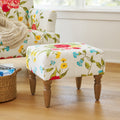 Homesteada™ Sweet Rose Ottoman, White, 17.25 in