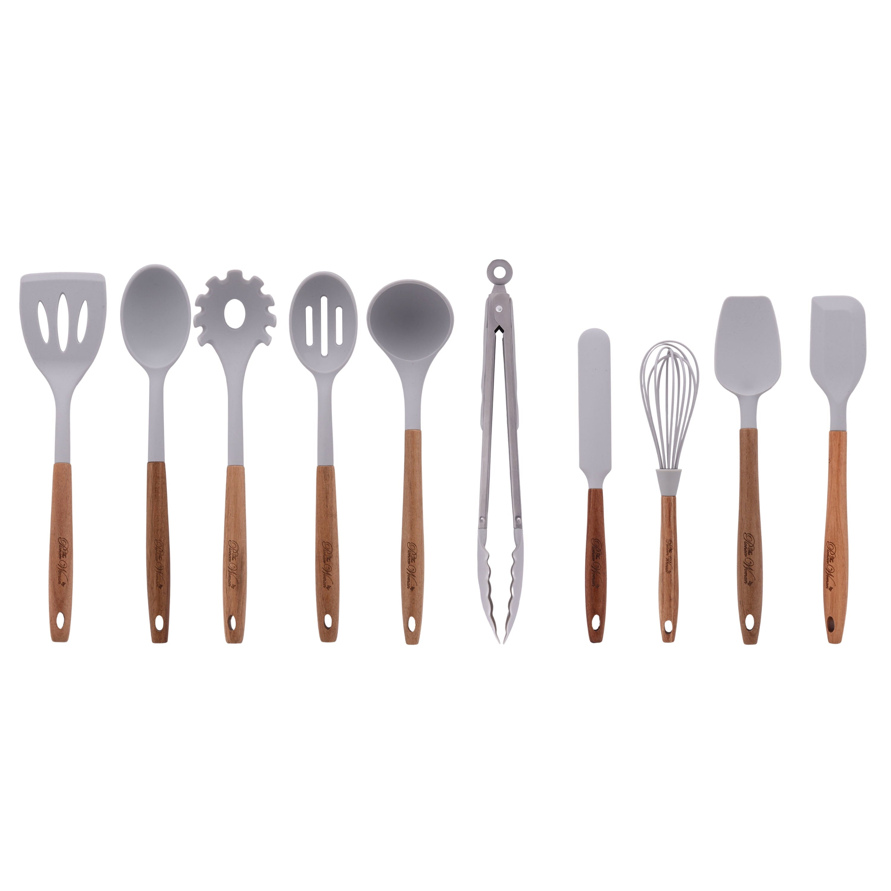 Homesteada™ 10-Piece Silicone and Acacia Wood Handle Cooking Utensils Set, Blue