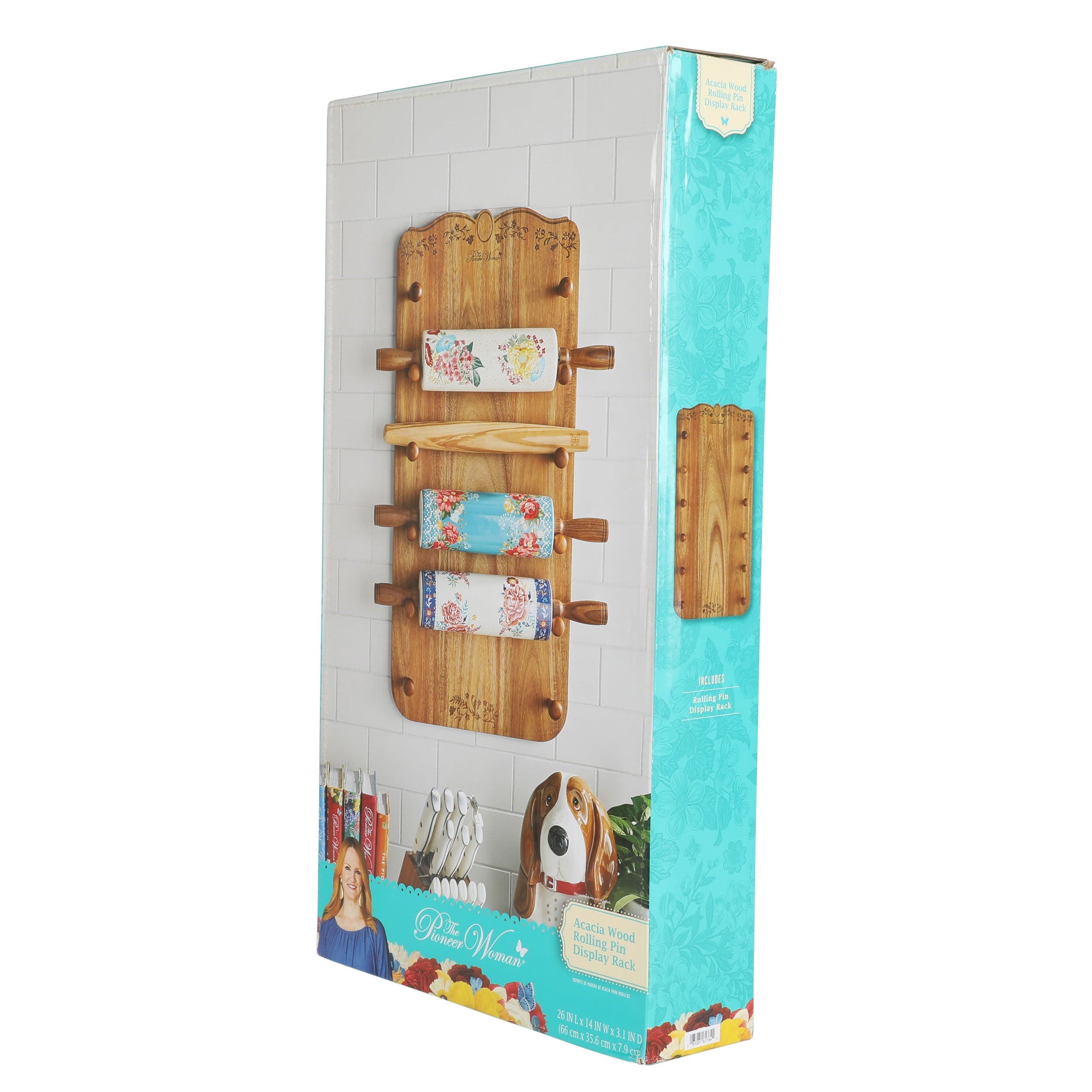 Homesteada™ 26-inch x 14-inch Wood Rolling Pin Rack