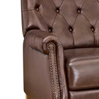 Homesteada™ Harper Leather Recliner with Whiskey Upholstery