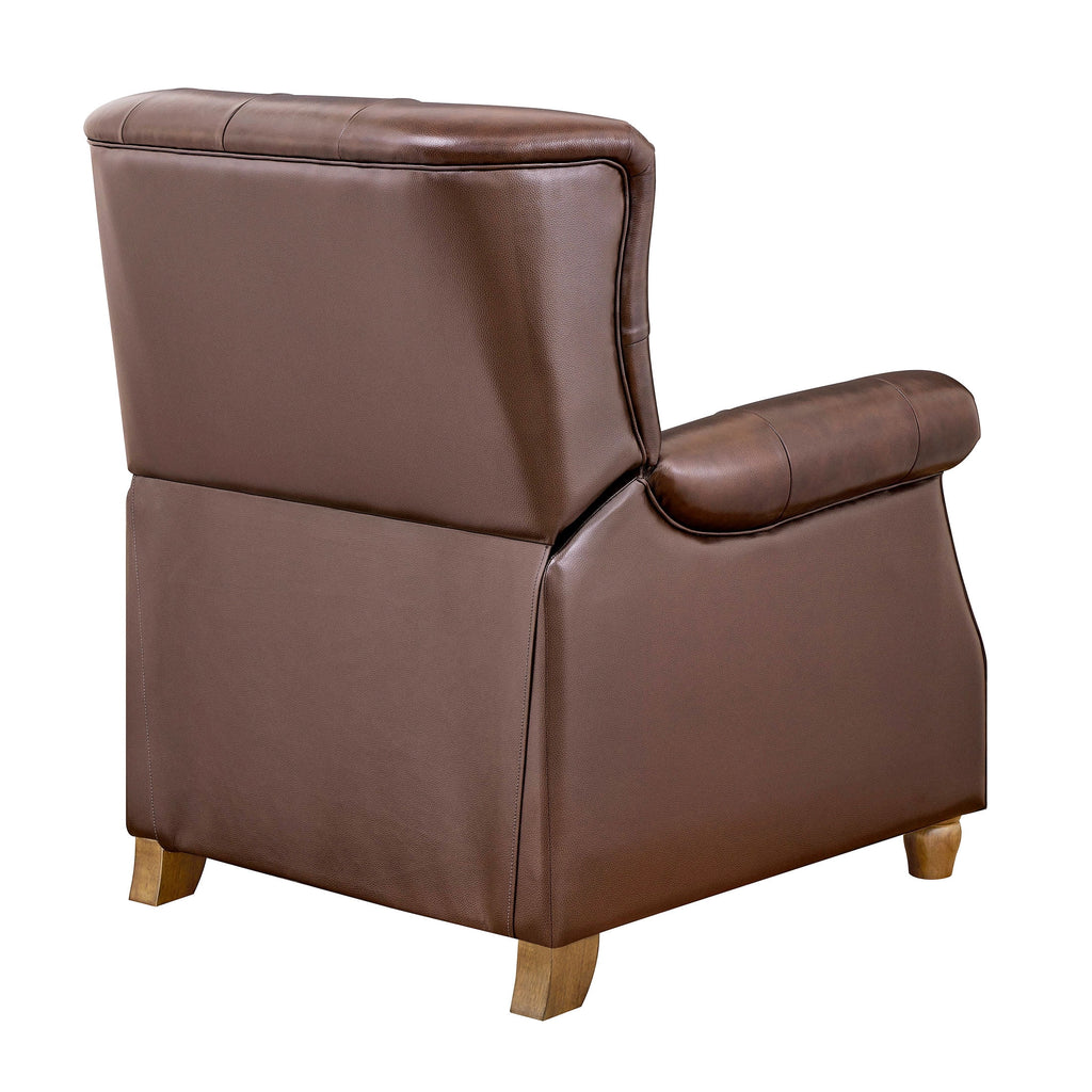 Homesteada™ Harper Leather Recliner with Whiskey Upholstery