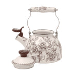 Homesteada™ 2.0-Quart Enamel on Steel Agatha Tea Kettle, Brown