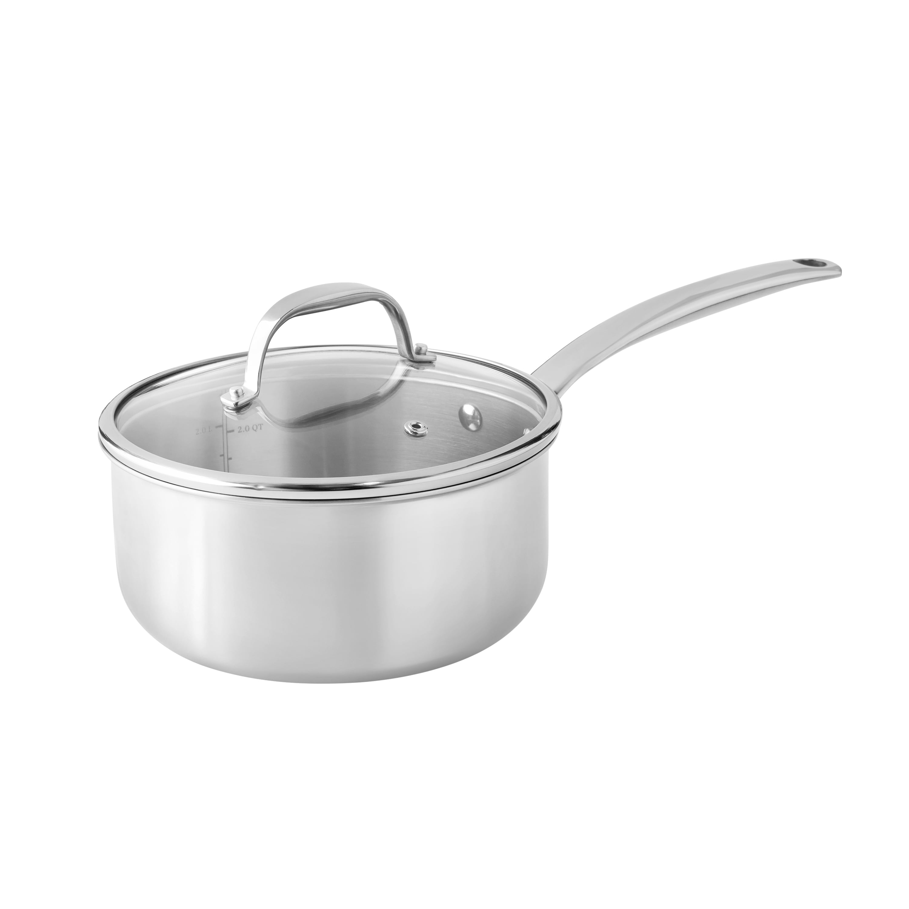 Homesteada™ 14-Piece Stainless Steel Cookware Set, Cooking Pots and Pans Set with Kitchen Utensils