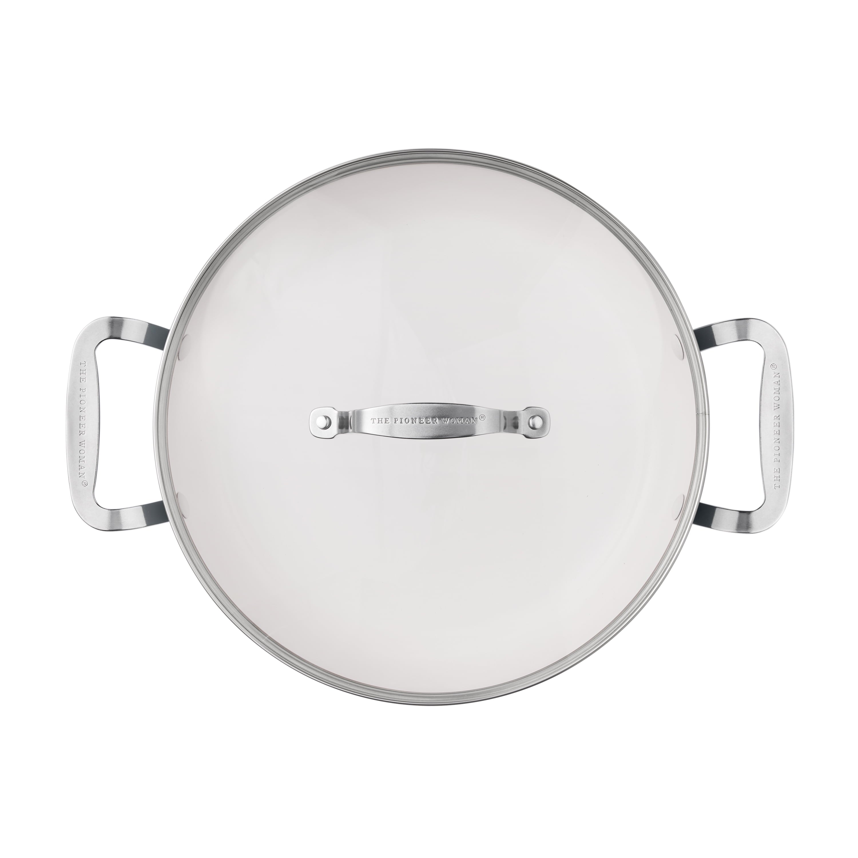 Homesteada™ Harlow 12" Ceramic Non-Stick Everyday Pan with Lid, Denim Blue