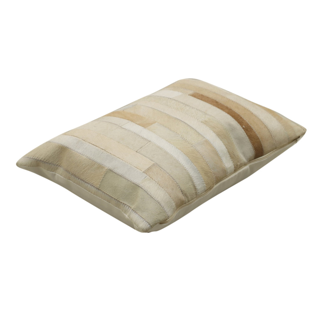Homesteada™ Ranch Patchwork Cowhide Lumbar Pillow 14" x 20"