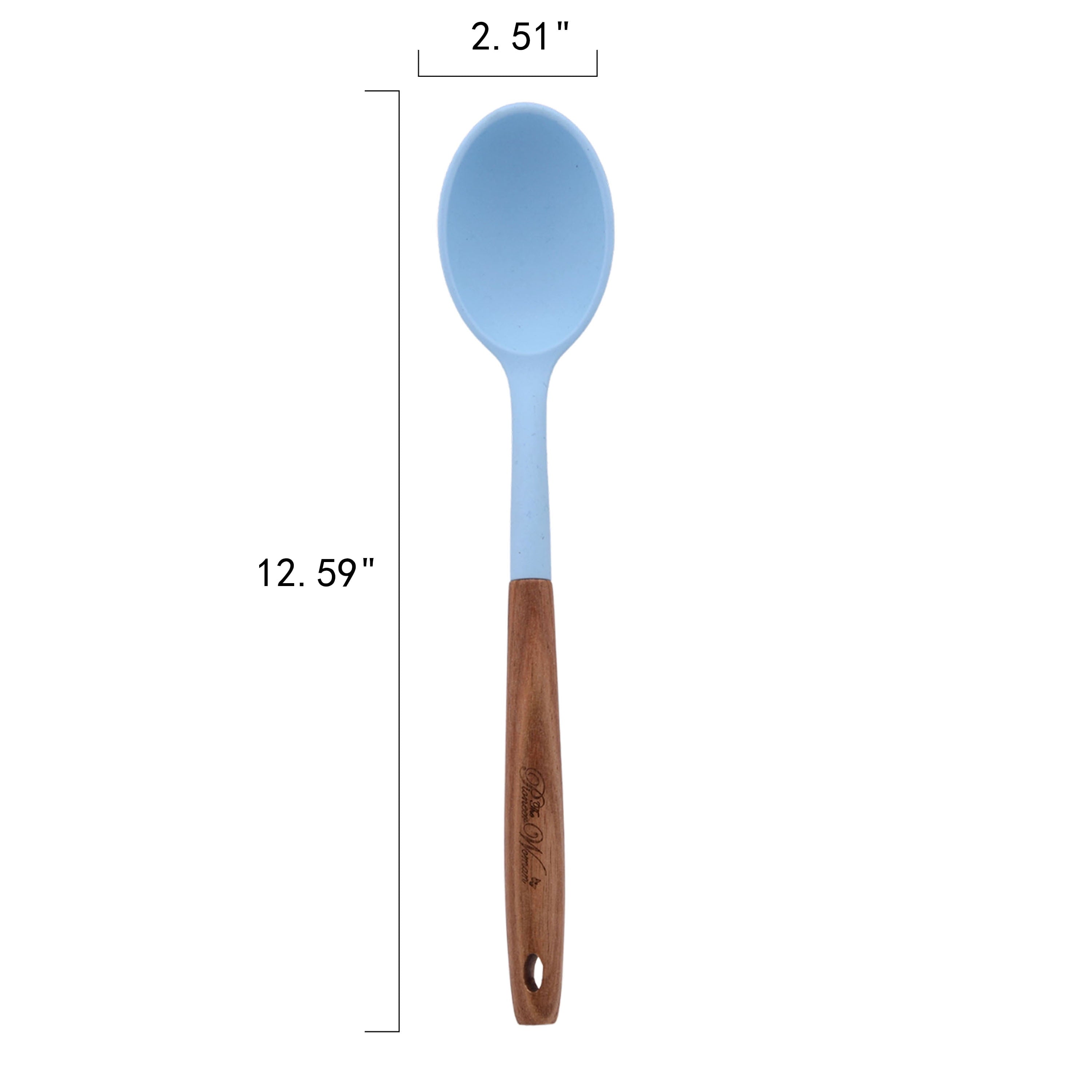 Homesteada™ 10-Piece Silicone and Acacia Wood Handle Cooking Utensils Set, Blue