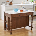 Homesteada™ Harper Kitchen Island with Drawers, Homestead Brown