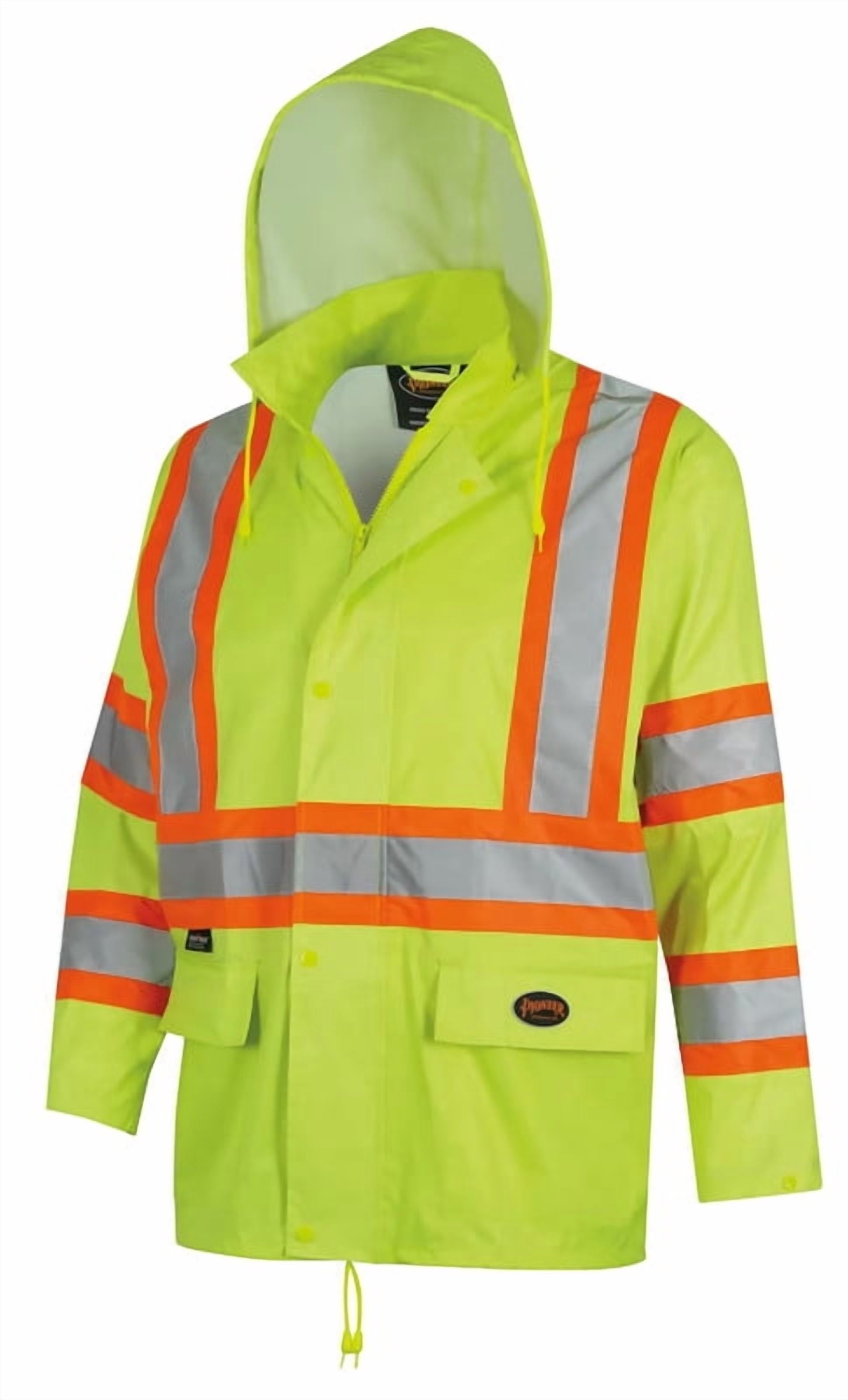 Homesteada™ Heritage Country V1080160U-XL Lightweight Hi-Vis Safety Rain Suit, Yellow/Green, Size XL, 2-Piece Jacket & Bib Pant