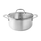 Homesteada™ 14-Piece Stainless Steel Cookware Set, Cooking Pots and Pans Set with Kitchen Utensils