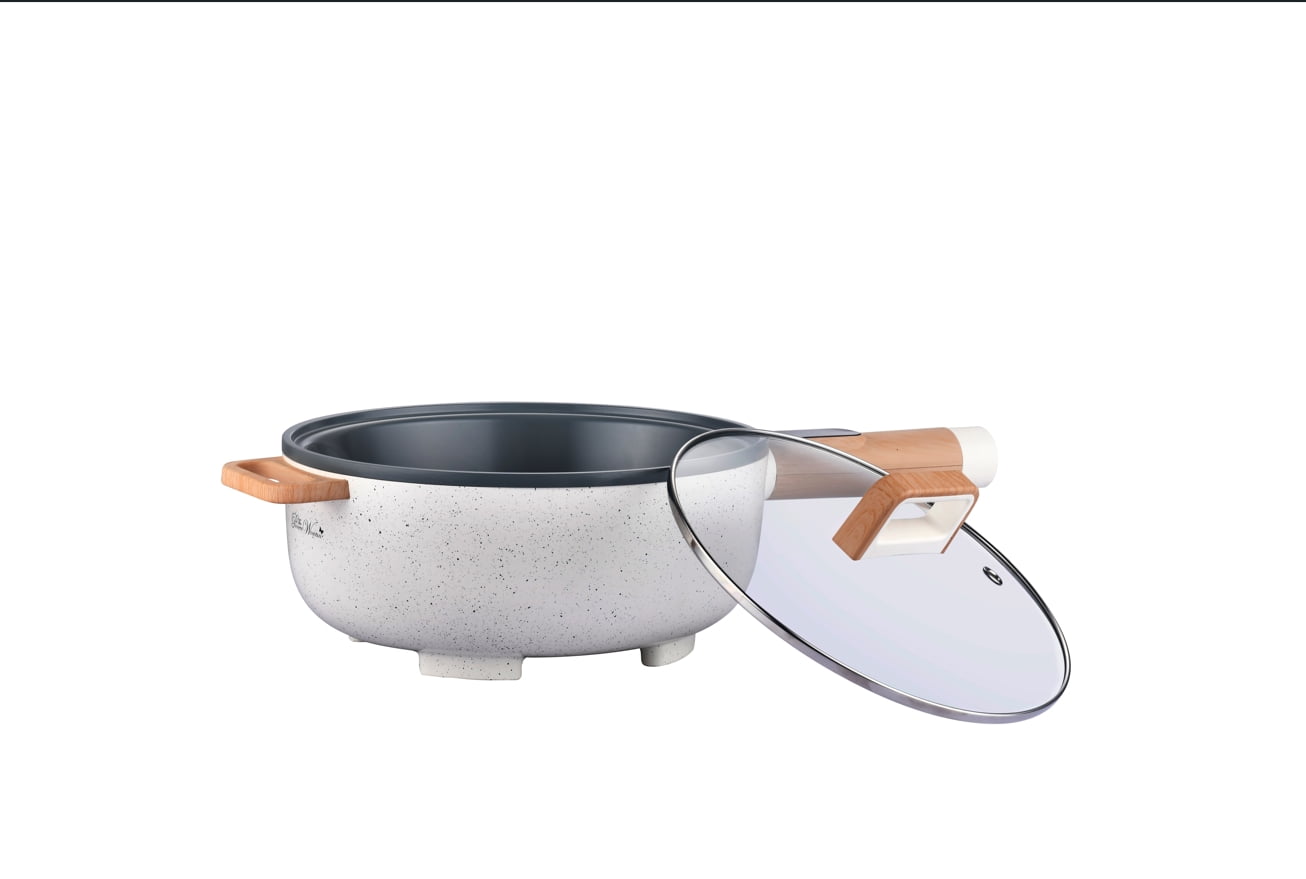 Homesteada™ 3.5L Electric Skillet, Linen Speckle