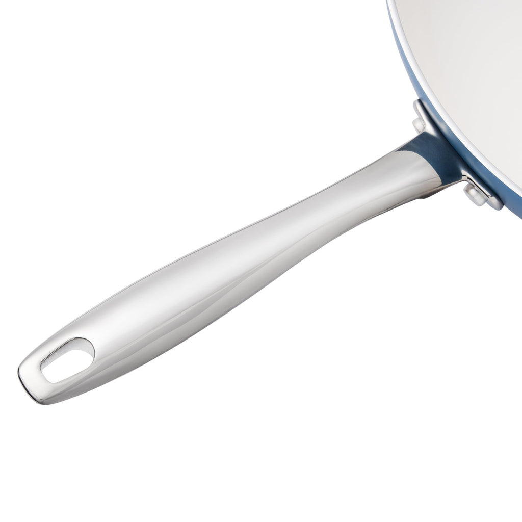 Homesteada™ Harlow 12" Ceramic Non-Stick Fry Pan, Denim Blue