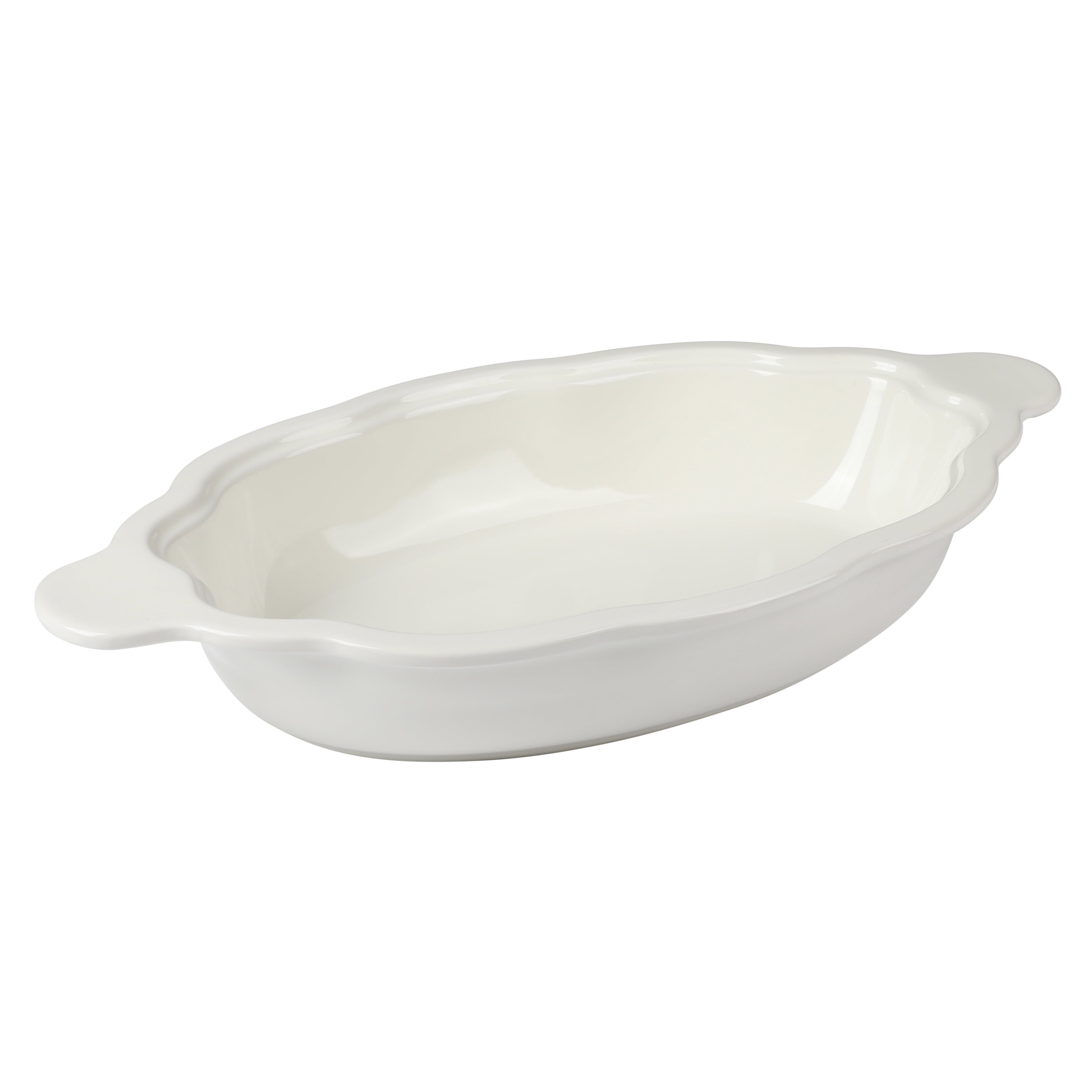 Homesteada™ 3-Quart Oval Pumpkin Stoneware Baker with Lid, Linen