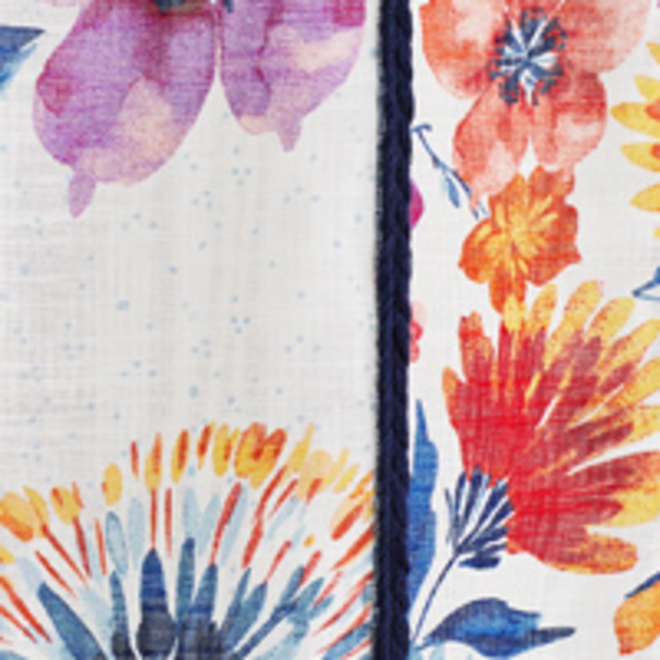 Homesteada™ Sheer Cotton Curtain Panel, Floral,1 Panel, 50"W x 84"L