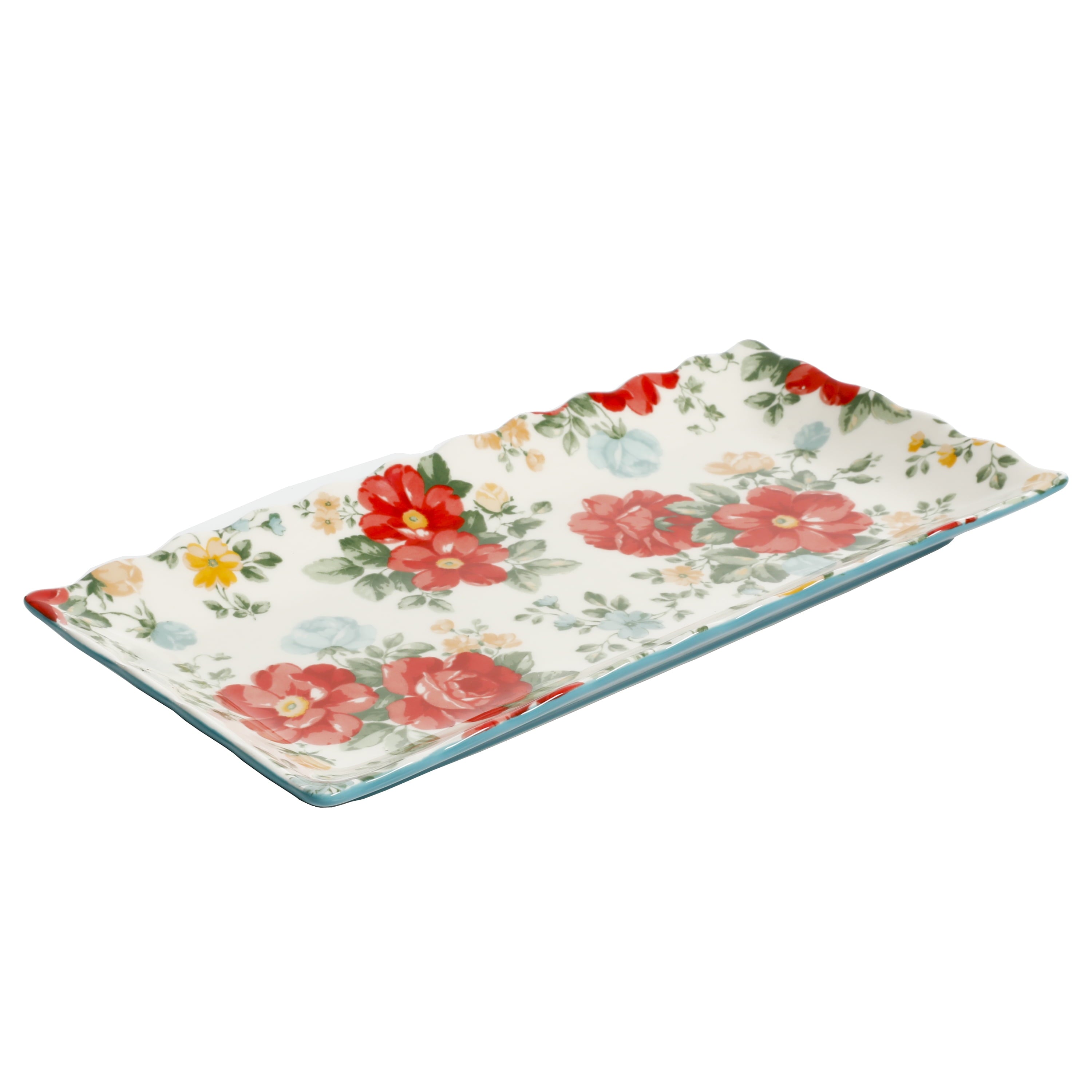 Homesteada™ Floral Medley 12.3" Stoneware Serving Platters, 3-Piece Set