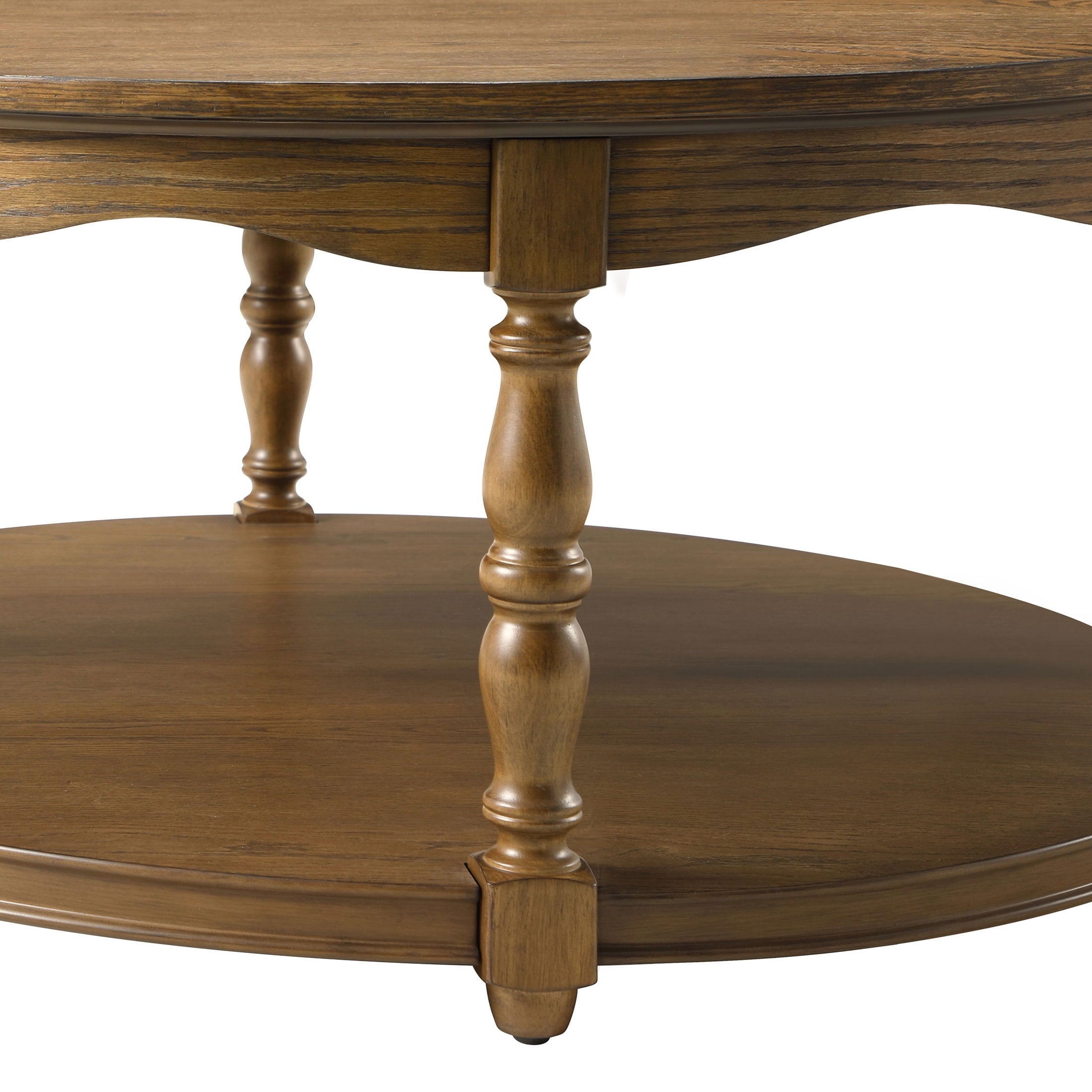 Homesteada™ Helen Round Coffee Table, Heirloom Brown
