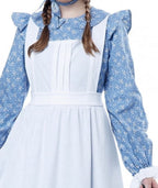 Homesteada™ Child Heritage Country Girl Costume - M Blue Medium