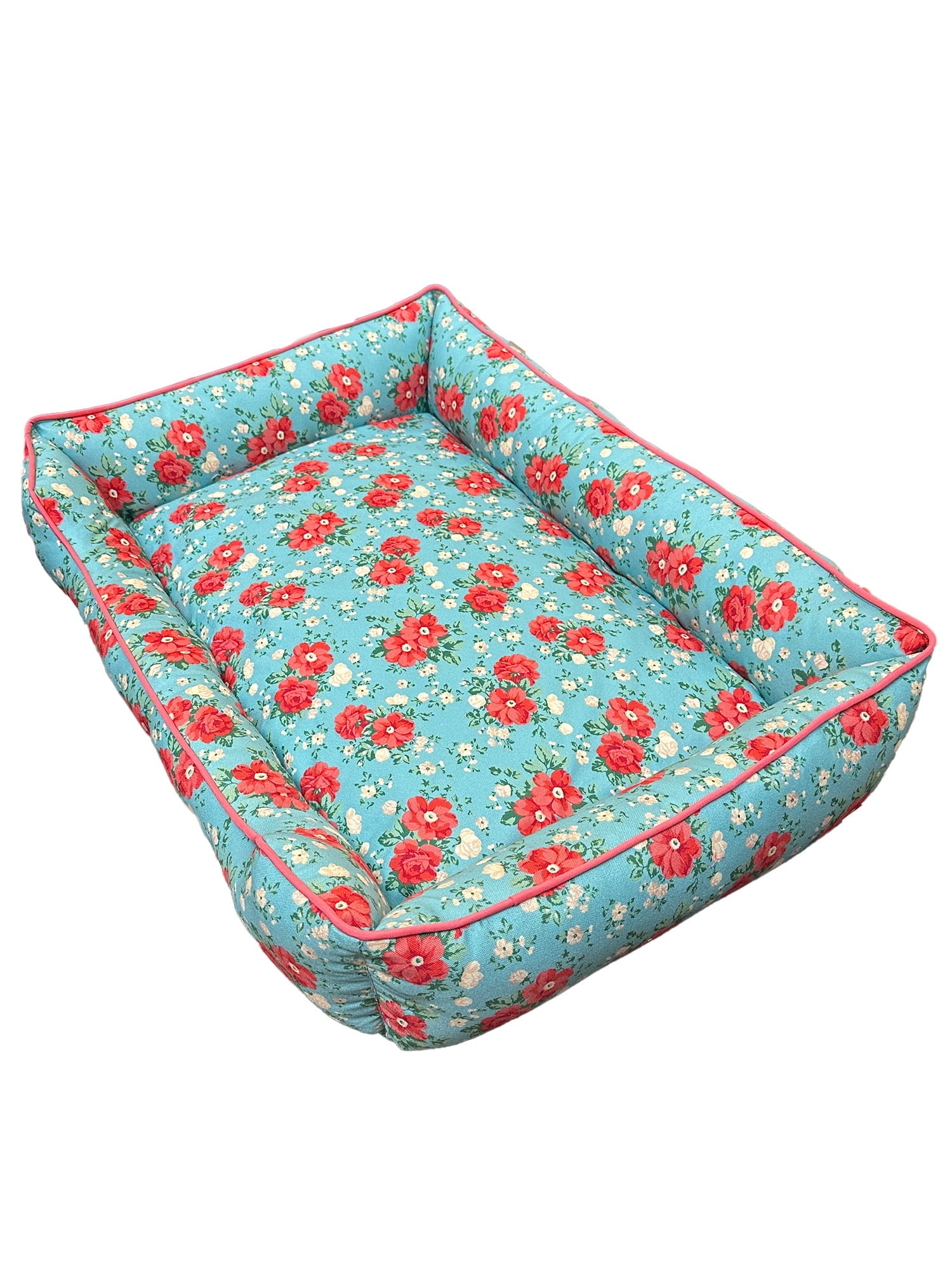 Homesteada™ Vintage Floral Large Pet Bed, 34" x 24"