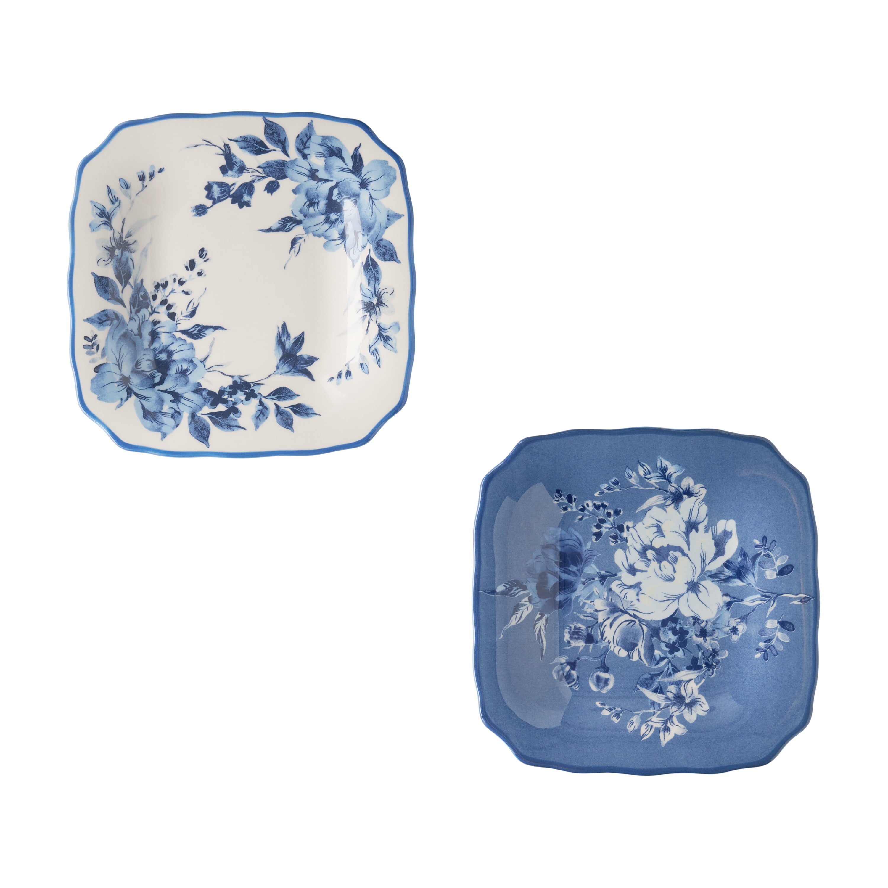 Homesteada™ Delilah Stoneware Appetizer Plates, Blue, Set of 6