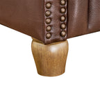 Homesteada™ Harper Leather Recliner with Whiskey Upholstery