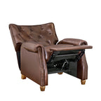 Homesteada™ Harper Leather Recliner with Whiskey Upholstery