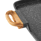 Homesteada™ Prairie Signature Cast Aluminum Double Griddle, Charcoal Speckle