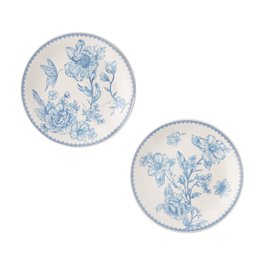 Homesteada™ Agatha Stoneware Appetizer Plate, Blue, Set of 6