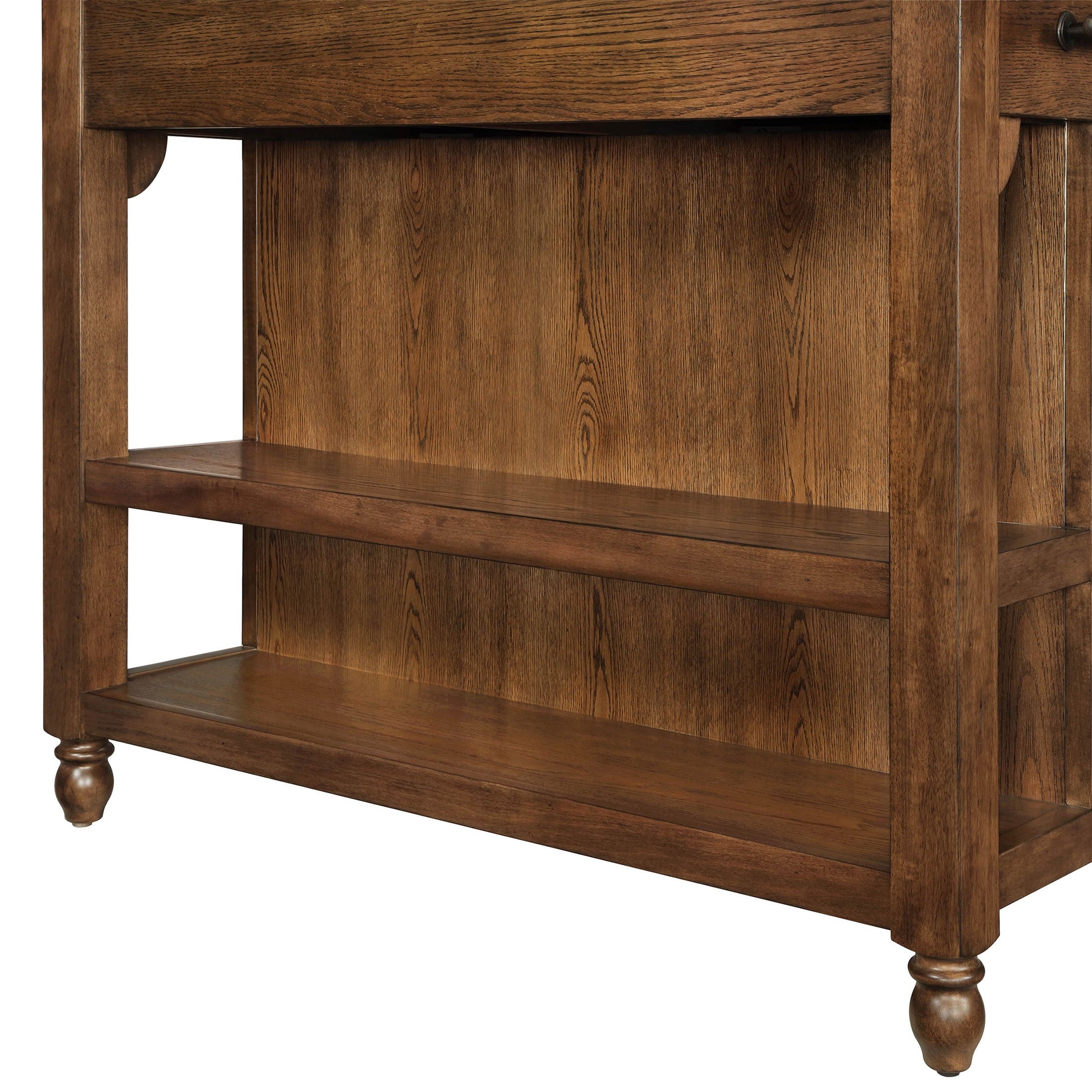 Homesteada™ Harper Kitchen Island with Drawers, Homestead Brown