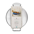 Homesteada™ Harlow 12" Ceramic Non-Stick Everyday Pan with Lid, Denim Blue