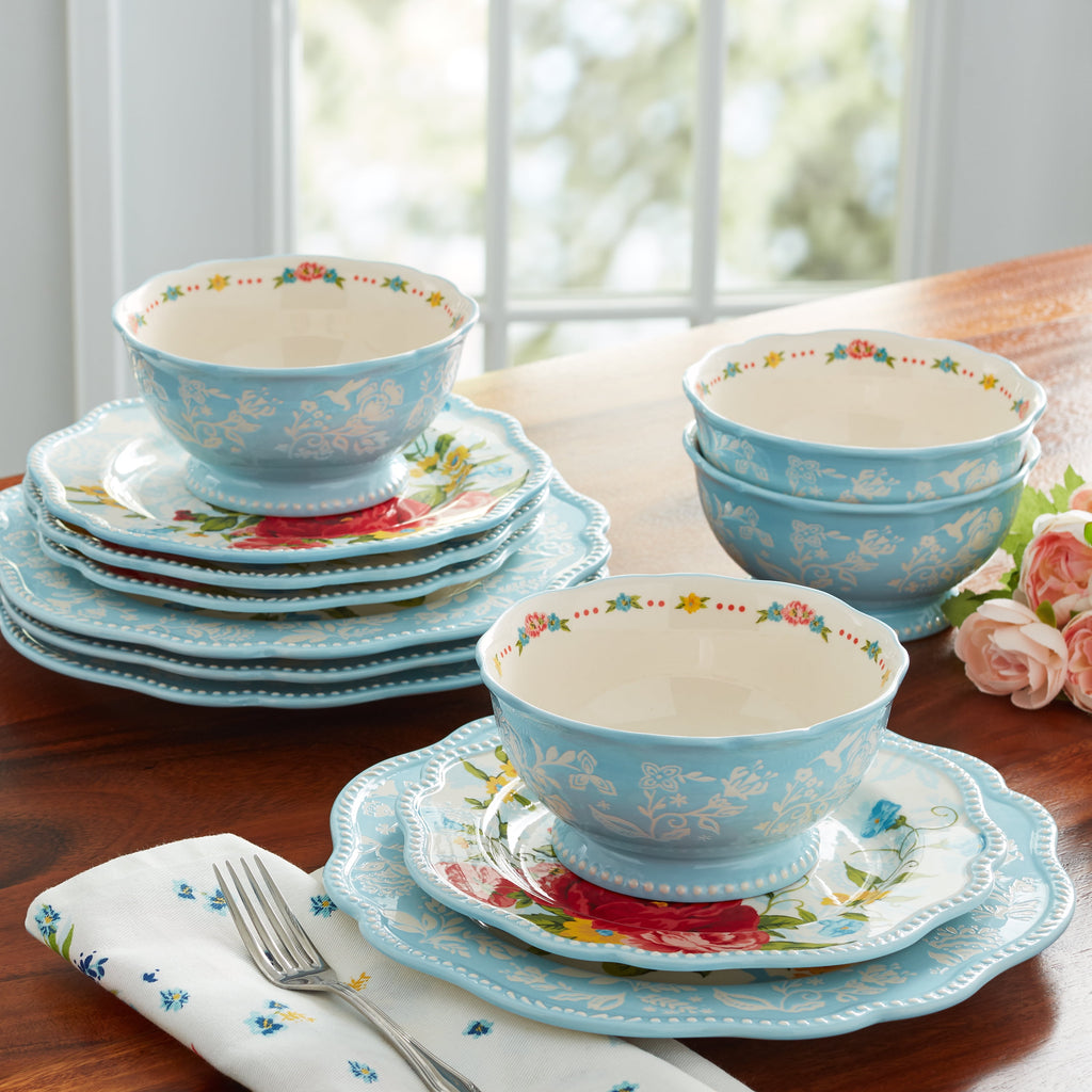 Homesteada™ Sweet Rose 12-Piece Dinnerware Set