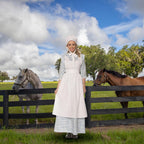 Homesteada™ Underwraps Heritage Country Womens Costume with Apron and Bonnet | Large Female