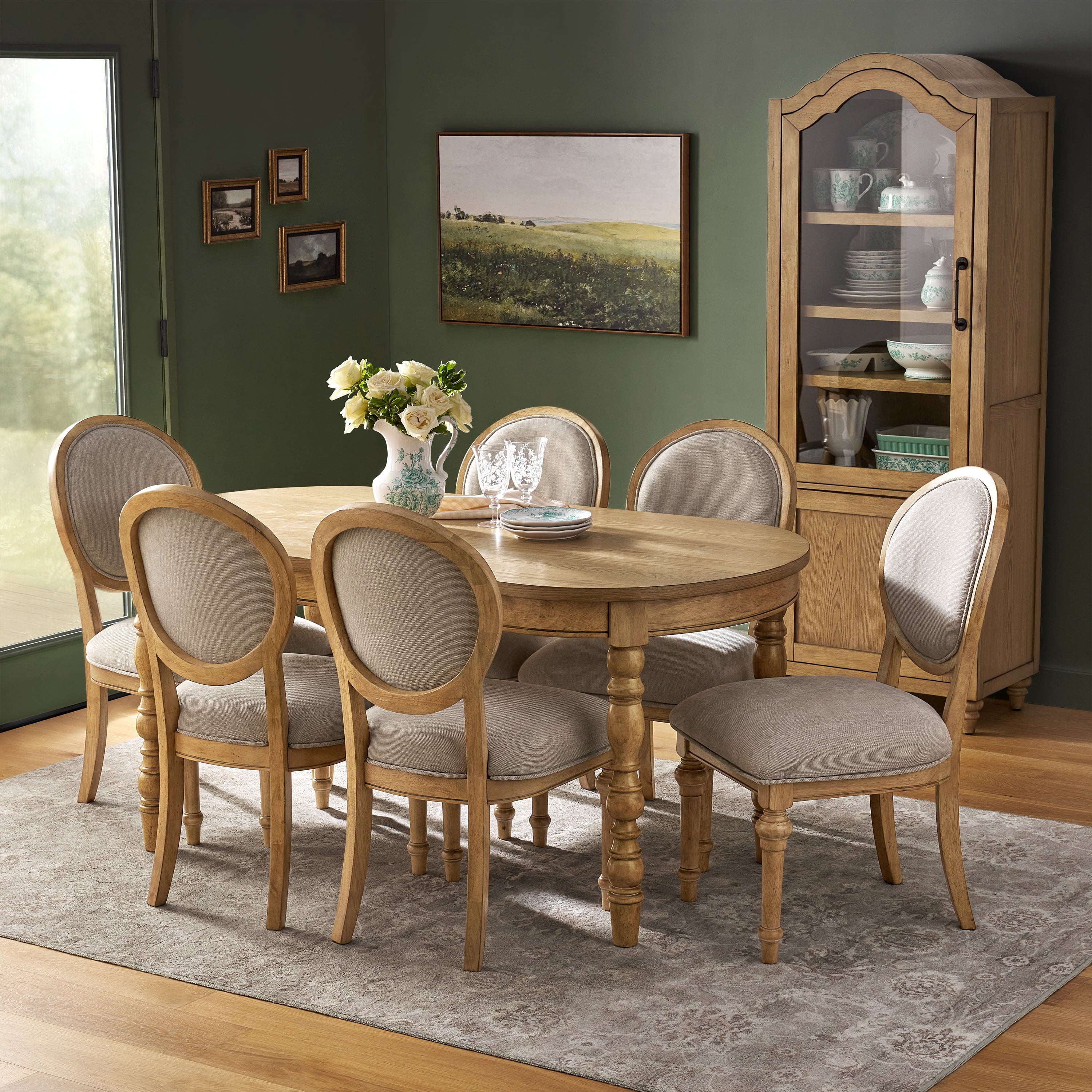 Homesteada™ Willa Rounded Back Dining Chairs, Heirloom Wheat, Set of 2