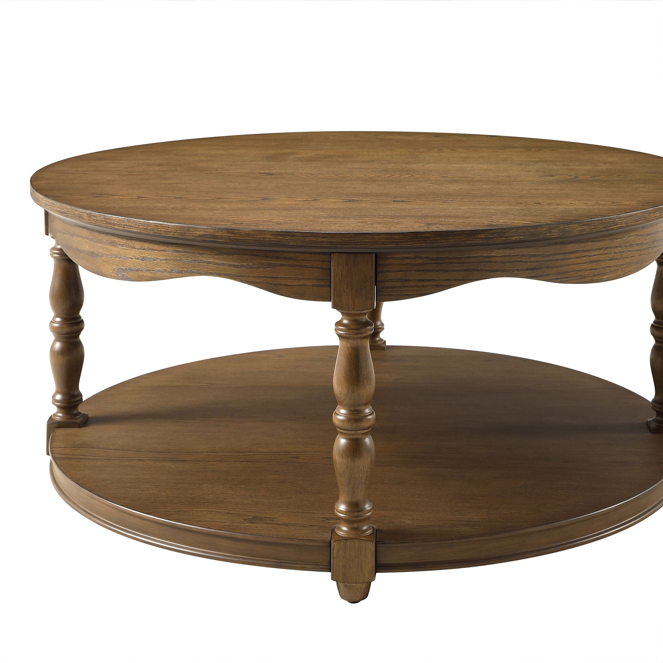 Homesteada™ Helen Round Coffee Table, Heirloom Brown