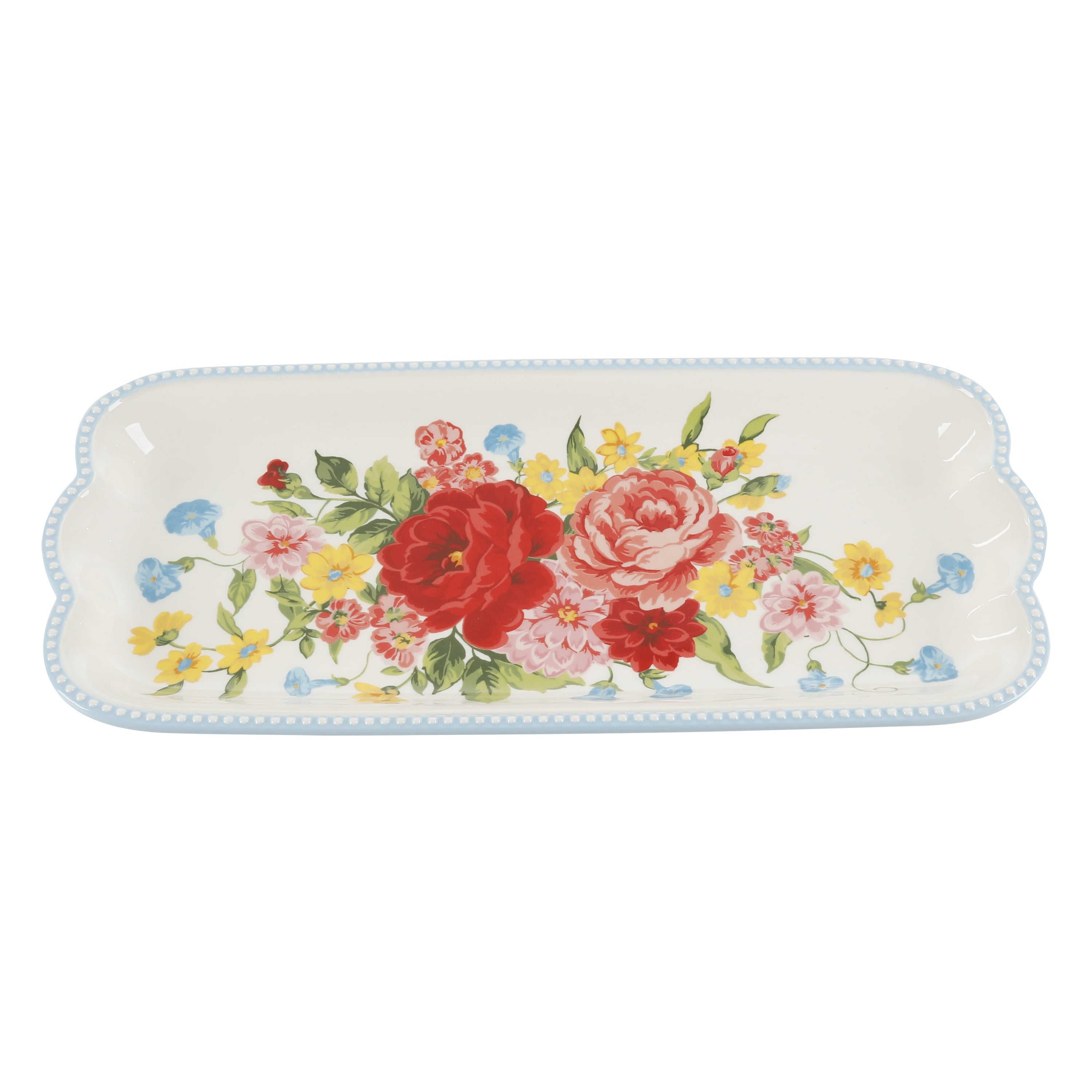 Homesteada™ Floral Medley 3-Piece Ceramic Serving Platter Set